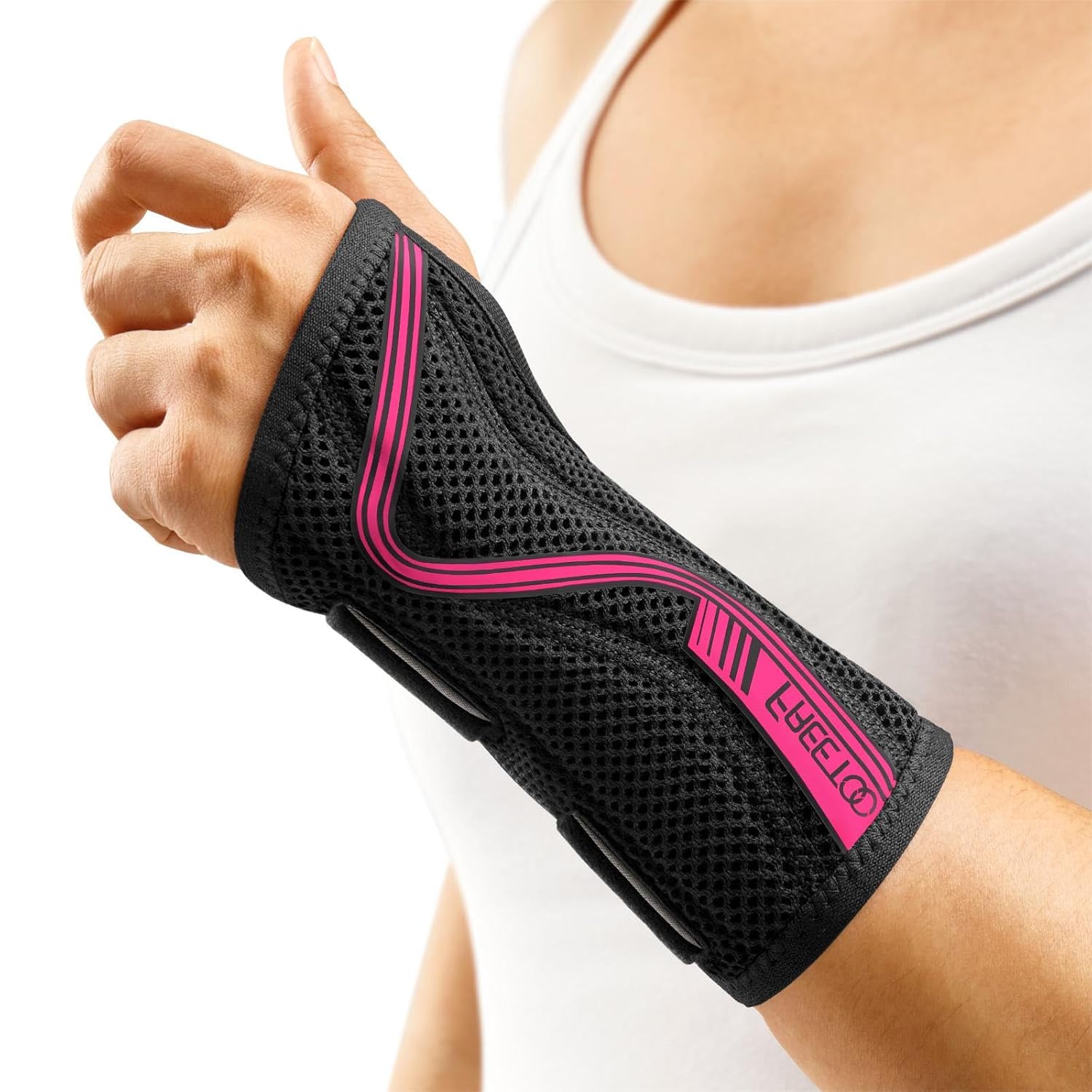 FREETOO Wrist Support, Special S-shaped Support for Arthritis, Adjustable Day Ni...