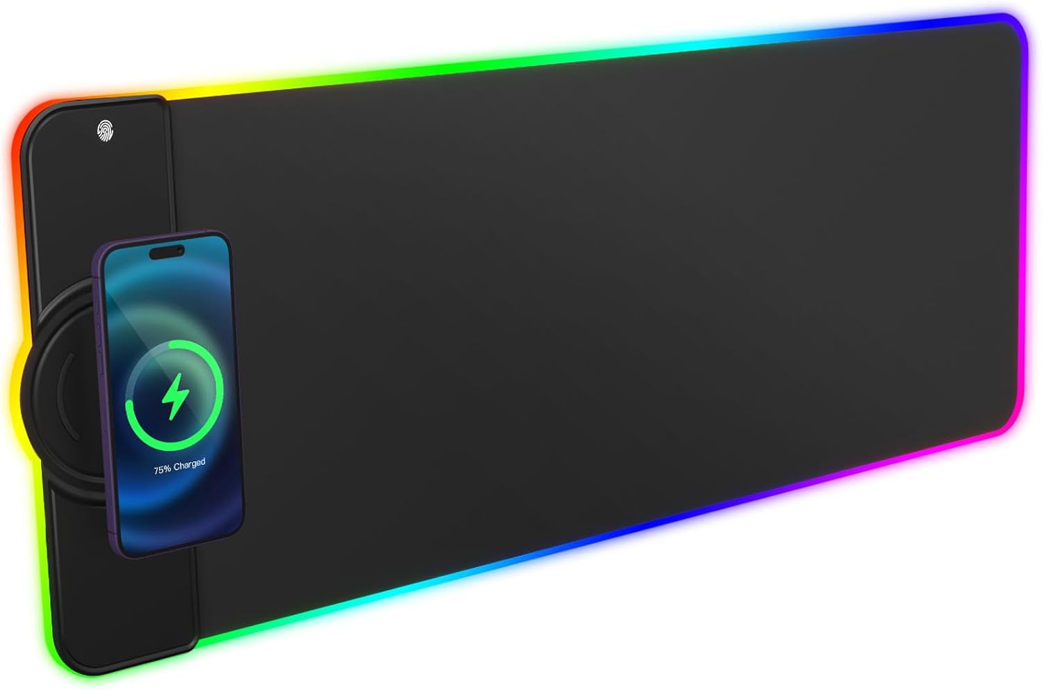 Hcman Charging RGB Gaming Mouse Pad - Wireless 15W Mousepad LED Extra Large Mous...