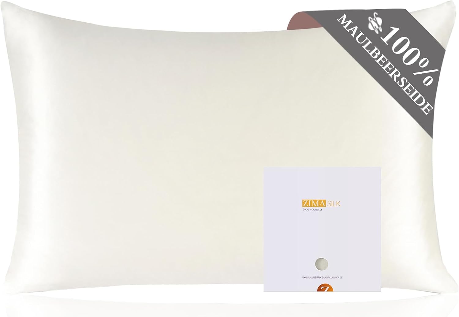 ZIMASILK 100% Mulberry Silk Pillowcase, Special Silk Pillowcase for Hair and Ski...