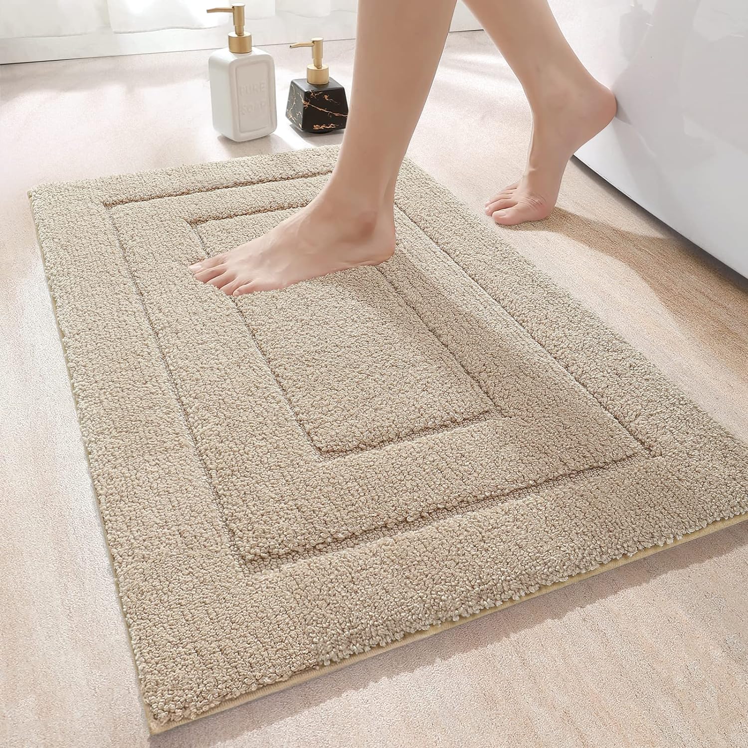 DEXI Bath Mat, Special Non-Slip Bathroom Mat, Innovative Machine-Washable Bath R...