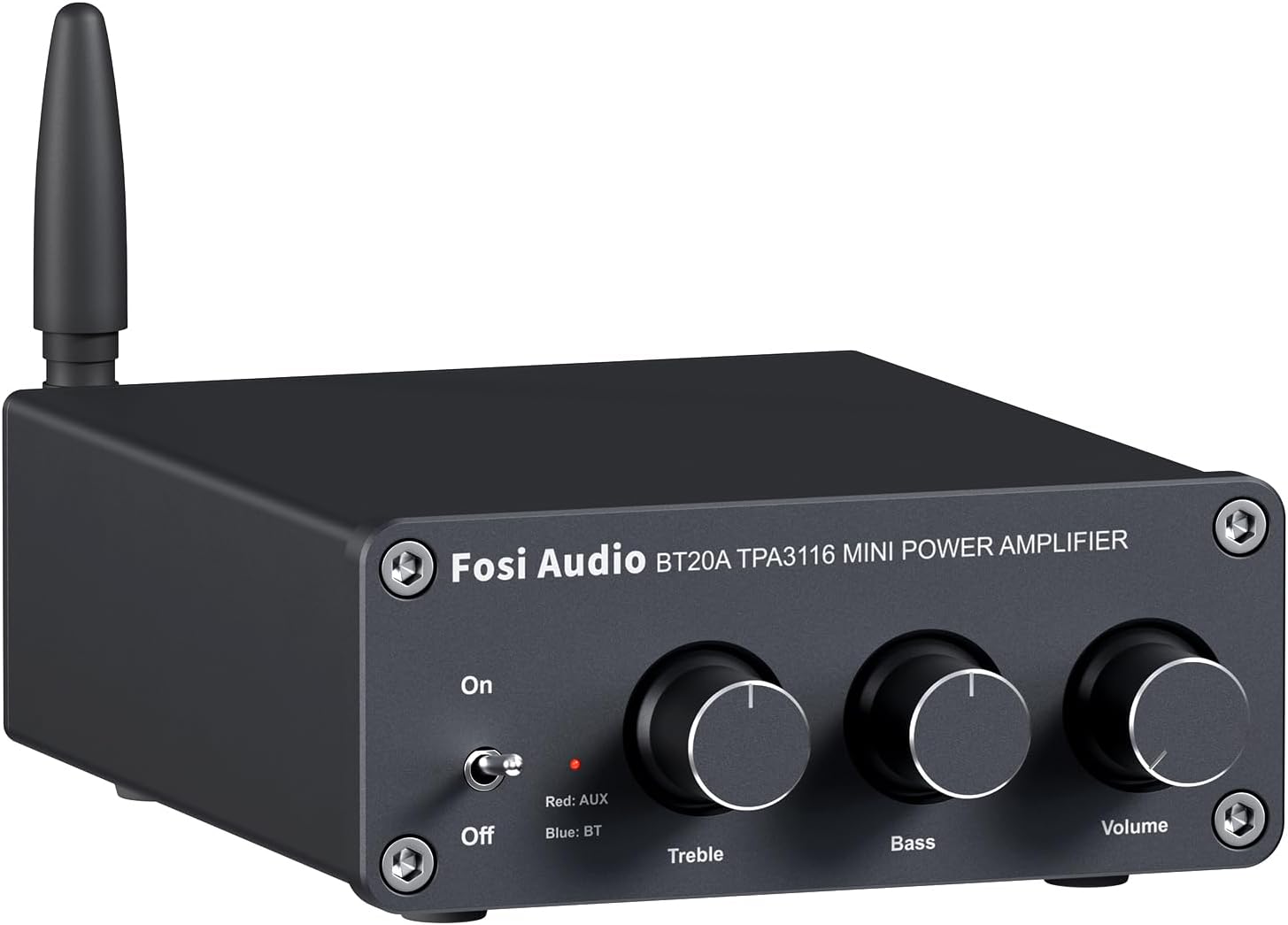 Fosi Audio BT20A Bluetooth Amplifier for Speakers, Mini Stereo 2 Channel Amp Cla...