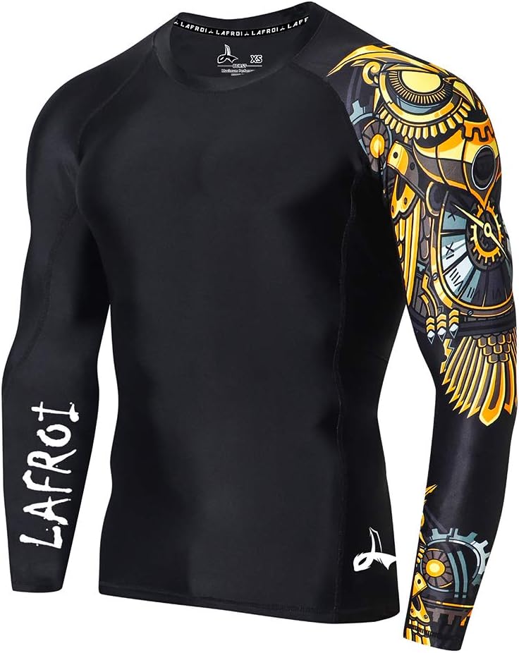 LAFROI Men's, Innovative Long Sleeve UPF 50 Baselayer Skins, Affordable Performa...