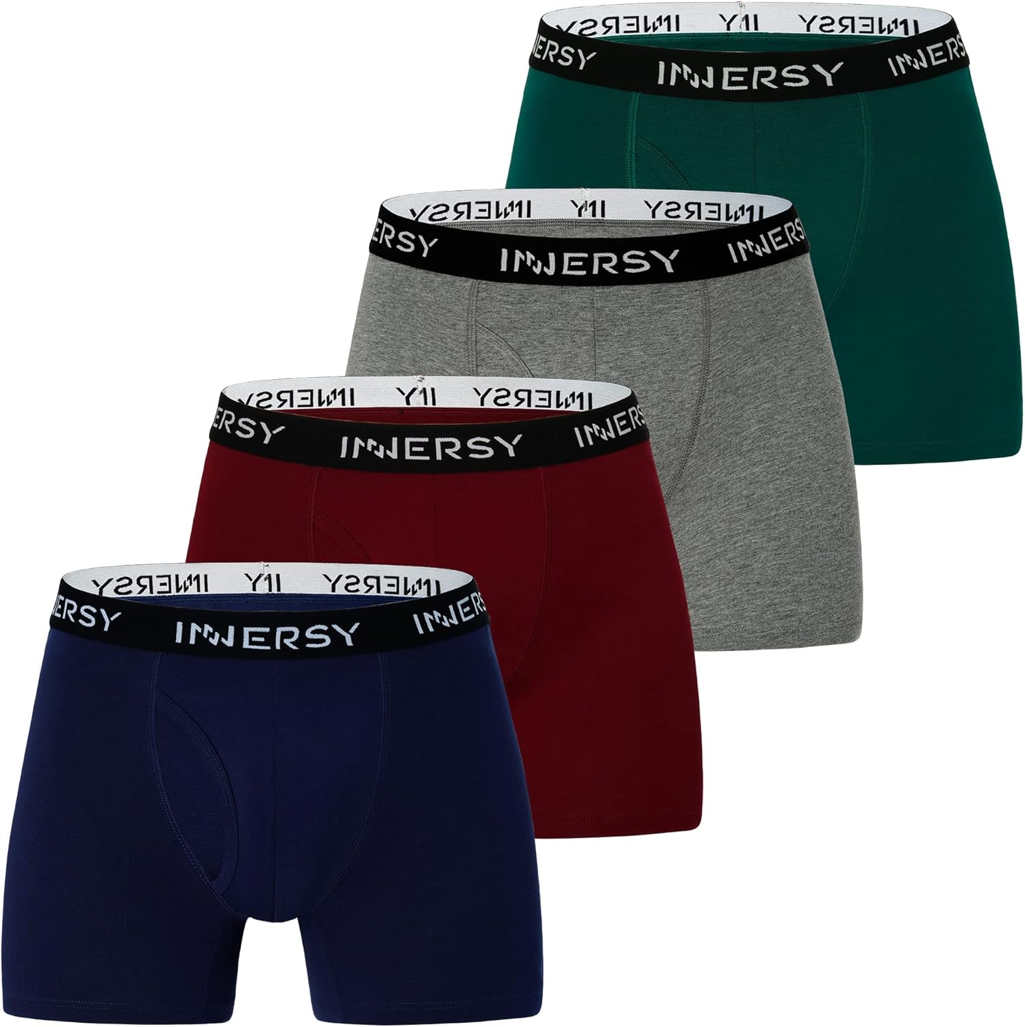 INNERSY Mens Boxers, Special Mens Cotton Underpants with Fly, Innovative Anti Ch...