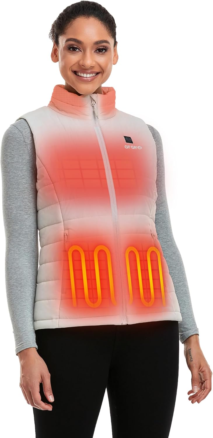 ORORO Women's Heated Gilet, Special Heated Vest for Women with Power Bank, Innov...