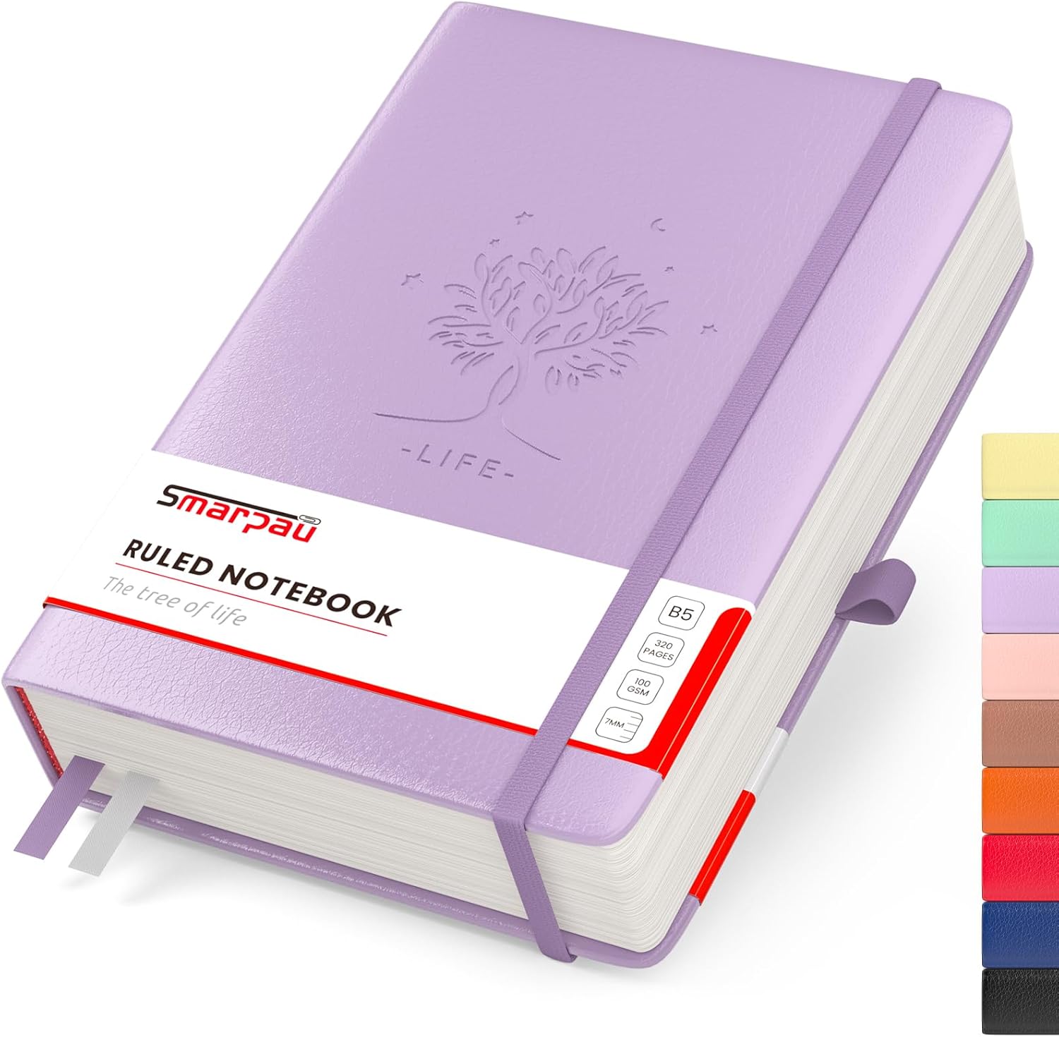 320 Pages College Ruled Notebook - B5 Lined Journal Notebook, 100gsm Paper Thick...