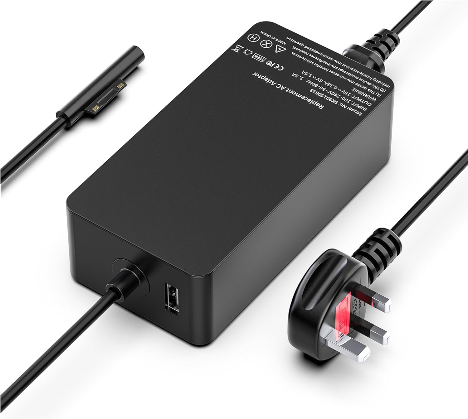 Surface Pro Charger, 102W Microsoft Surface Pro Charger for Surface Pro 9/8/7/6/...