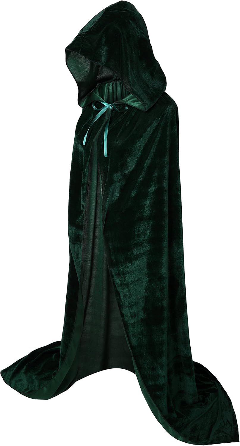 VGLOOK Hooded Cloak, Special Unisex Adults Velvet Cape, Innovative Cloak for Hal...