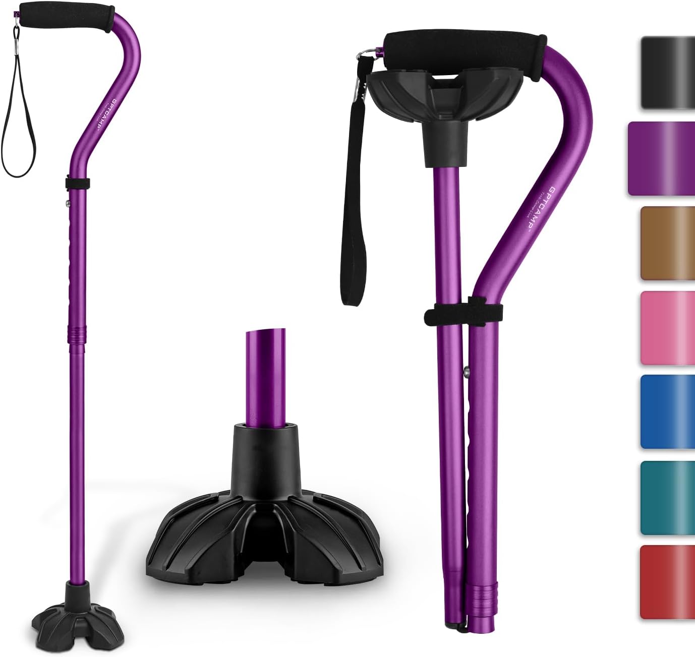G1 Walking Cane for Women & Men, Lightweight & Sturdy Offset Walking Stick, Larg...