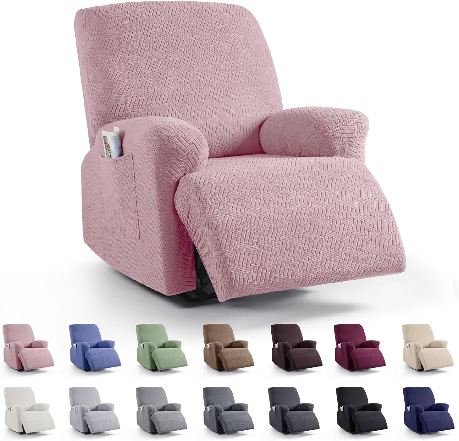 KinCam Recliner Covers, Stretch Reclining Chair Covers, Recliner Sofa Slipcovers...