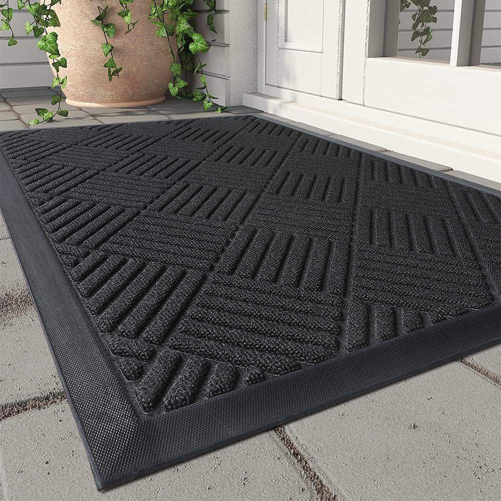 MontVoo Front Door Mat, Special Outdoor Indoor Entrance Doormat, Innovative Welc...