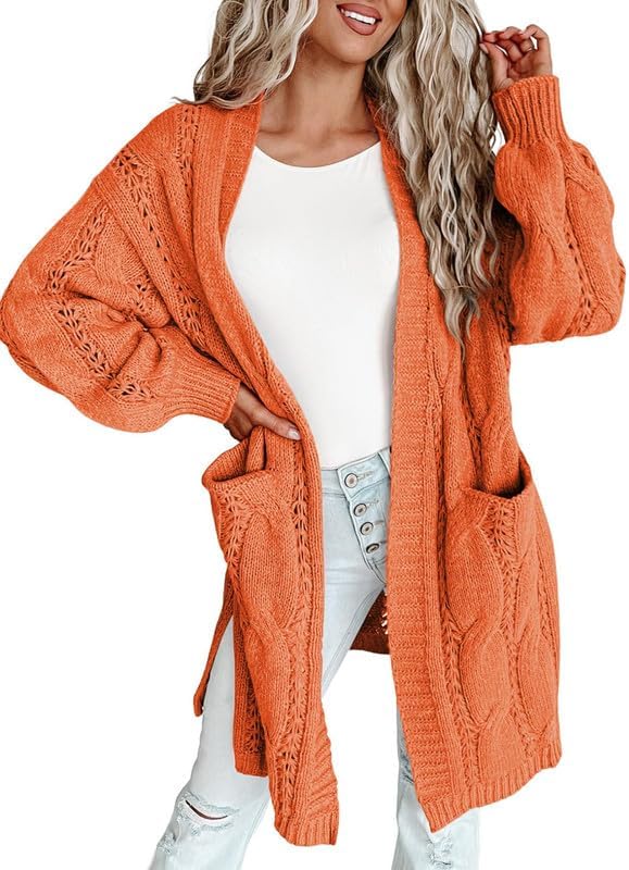 Dokotoo Long Cardigans, Fashionable Long Sleeves Sweaters, Lightweight Fall Card...