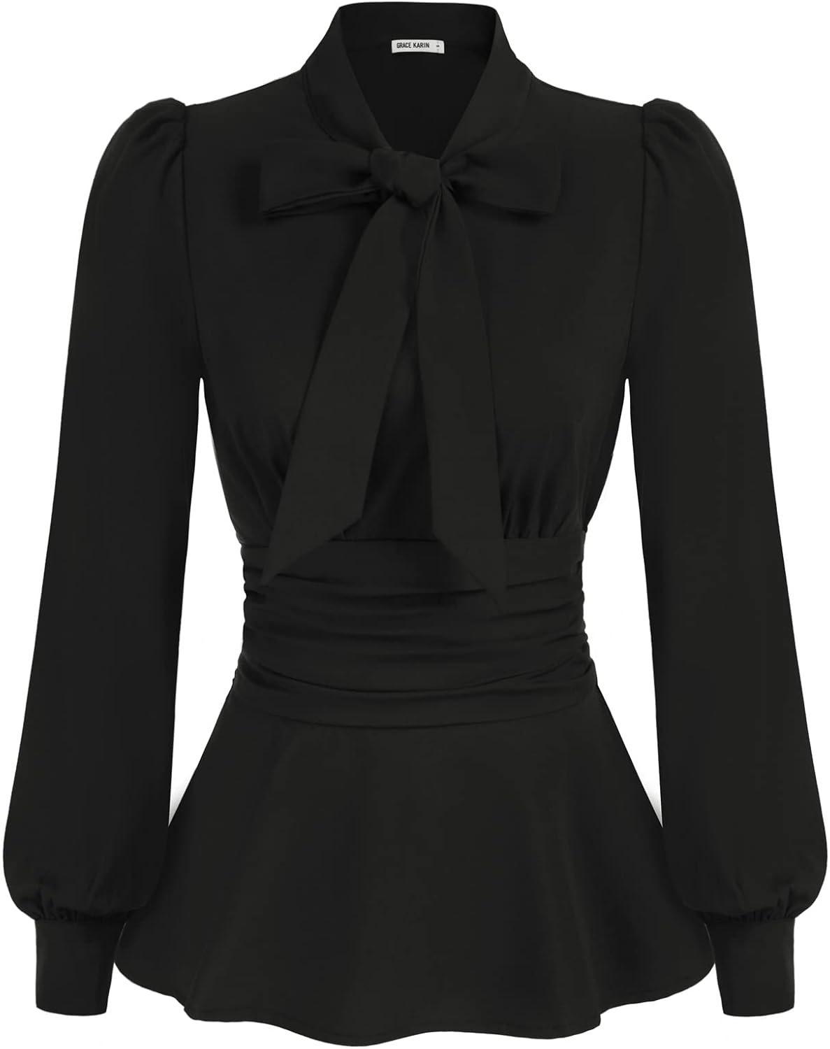 GRACE KARIN Women's Blouse, Special Long Sleeve Peplum Dressy Shirt for Office,...
