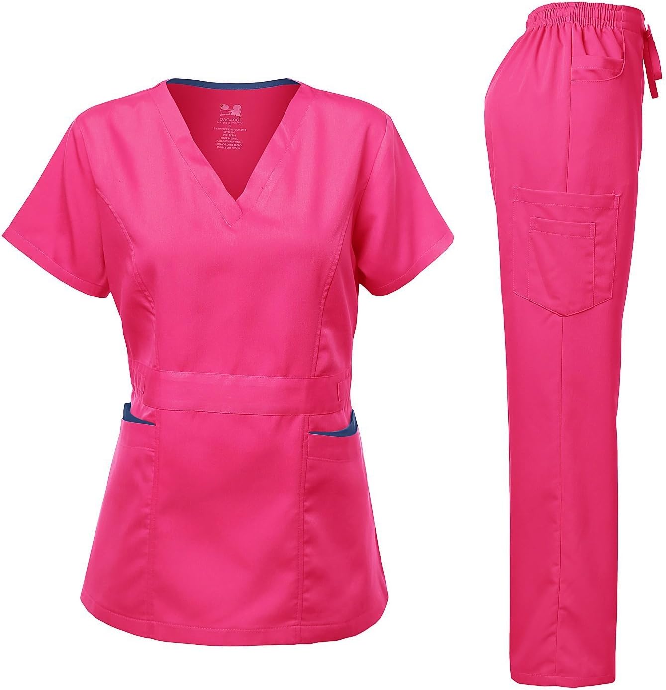Dagacci Medical Uniform, Special Women's Scrubs Set, Innovative Stretch Uniform...