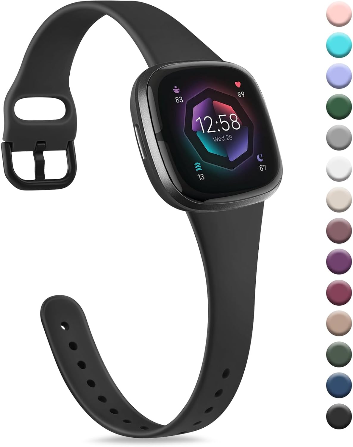 Tobfit Strap compatible for Fitbit Versa 3 Straps/Fitbit Sense/Sense 2 Strap for...