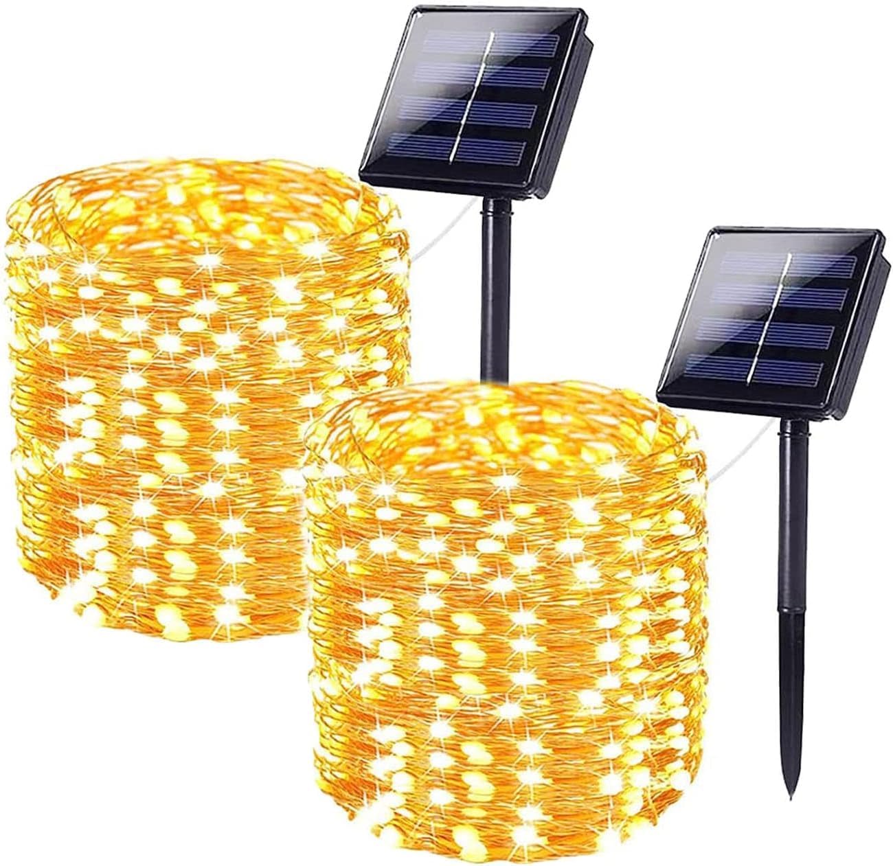 IDEAALS Solar String Lights, Special 2-Pack for Outdoor Use, Innovative 144FT 40...