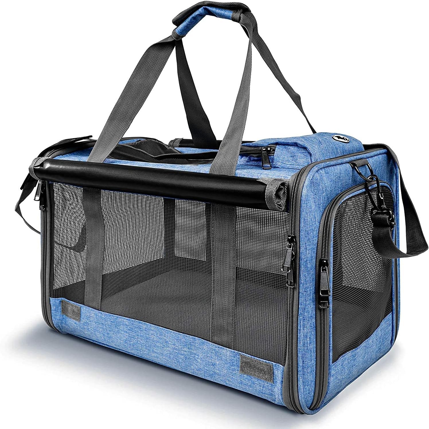 Pet Carrier for Large and Medium Cats, Soft-Sided Pet Carrier for Big Medium Cat...