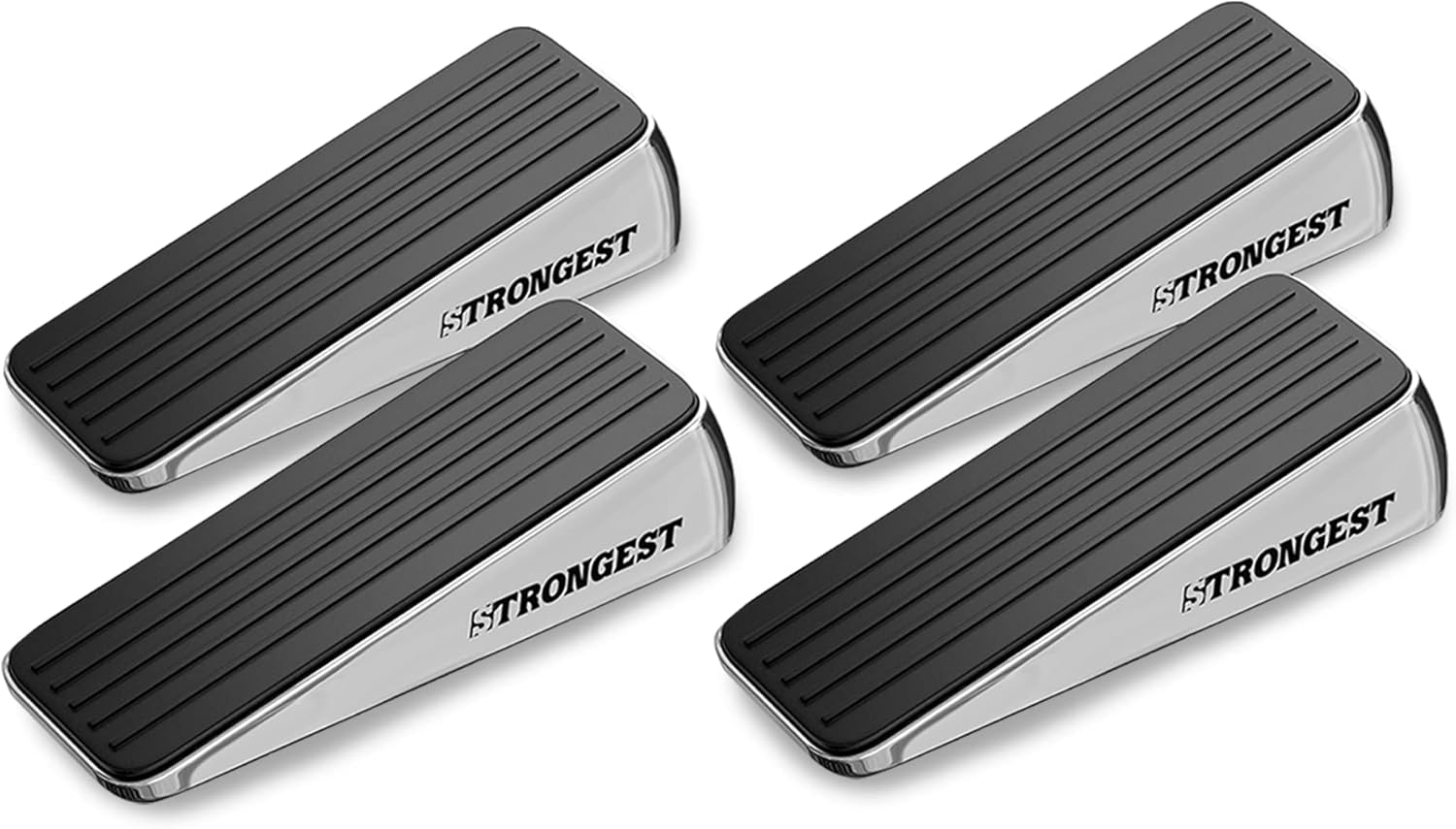 Strongest Door Stopper, Heavy Duty Door Stop Wedge Made of Premium Quality Zinc...