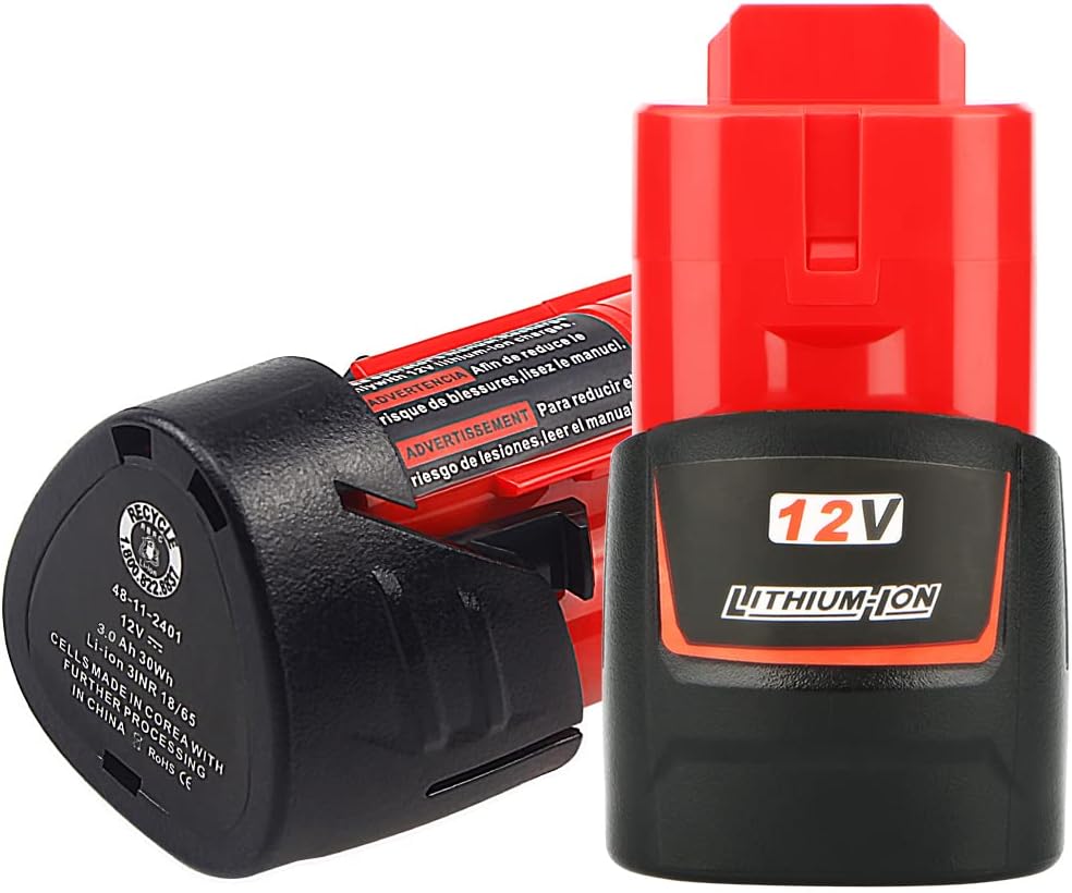 Waitley 2 Pack 12V 3.0Ah Replacement Battery, Special Battery Compatible with Mi...