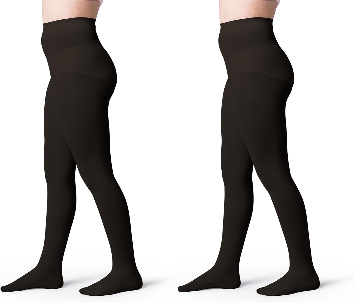 Silky Toes Girls' Opaque Microfiber Tights 1 or 2 Pairs Black White or Colored N...