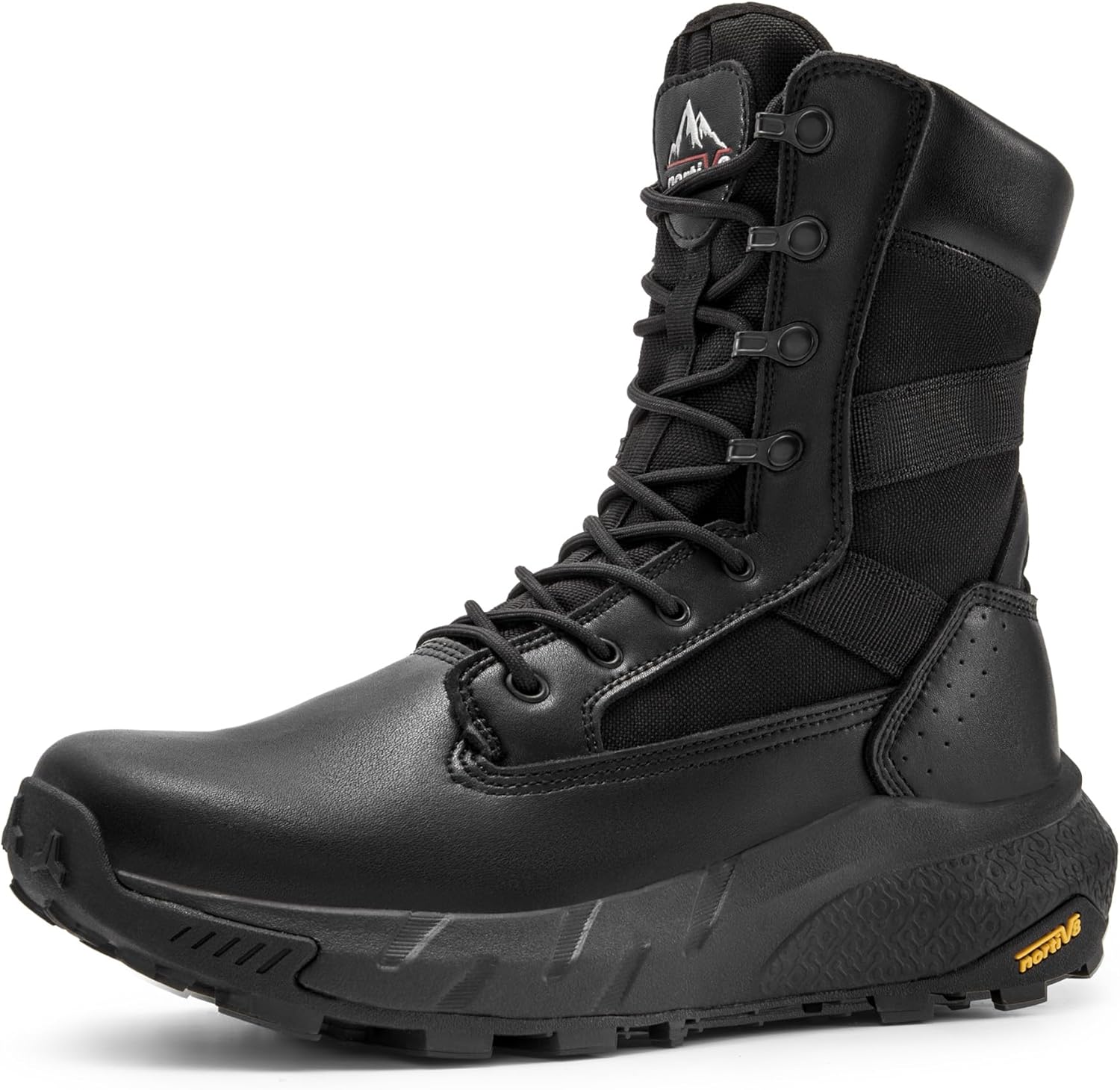 NORTIV 8 Men's Boots, Special Tactical Military Work Boots, Innovative Leather H...