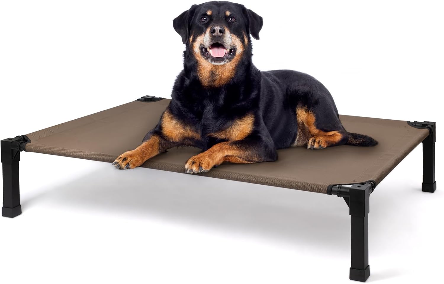Cooling Elevated Dog Bed, Raised Dog Bed with Washable Breathable Mesh and Metal...