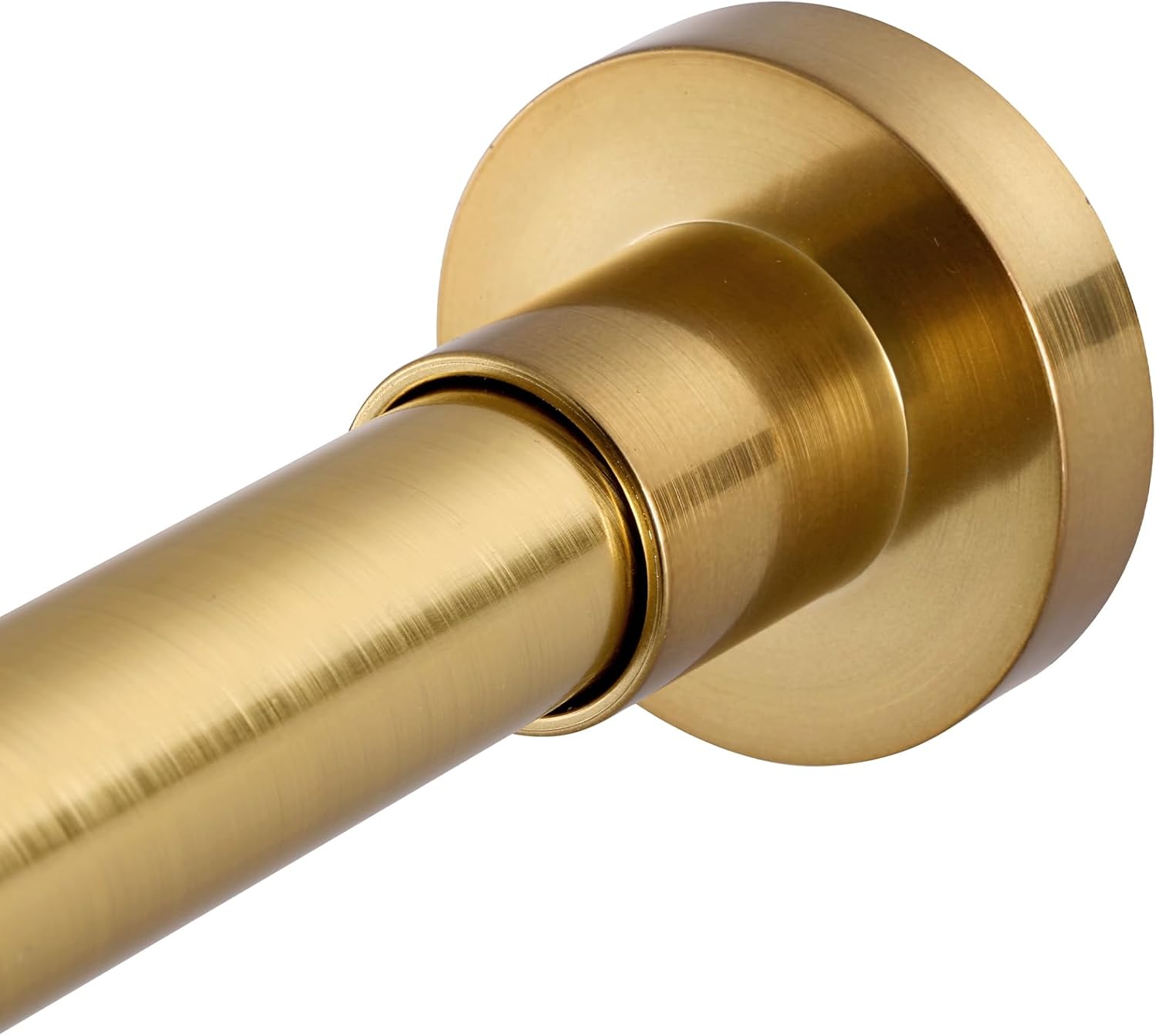 BRIOFOX Shower Curtain Rod Adjustable 47-61 Inch, Spring Tension Shower Rod No D...