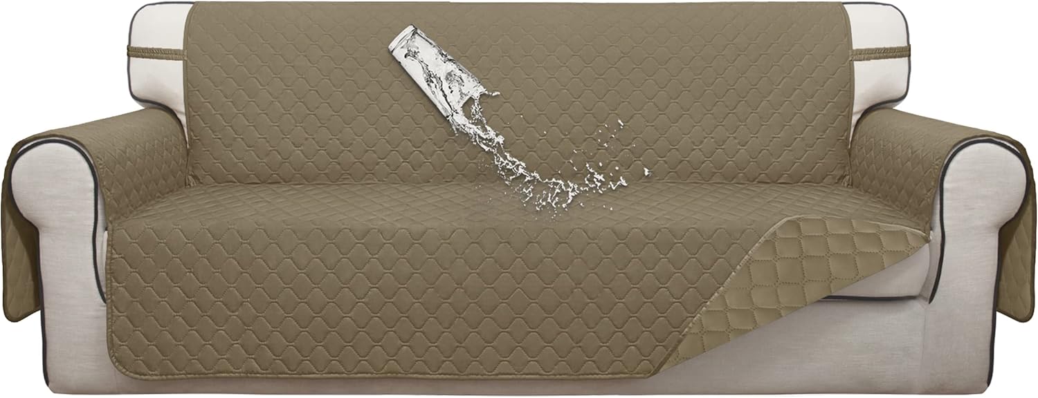 ISSUNTEX Double Protection 100% Waterproof Sofa Covers for Living Room, Couch Co...