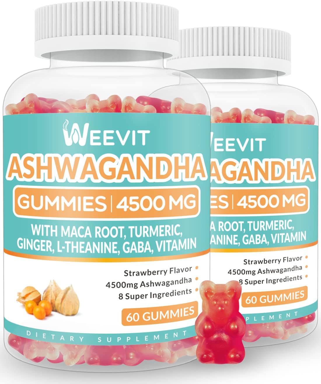 Ashwagandha Gummies, Special 4500mg Gummies for Women, Unique Stress Relief Supp...