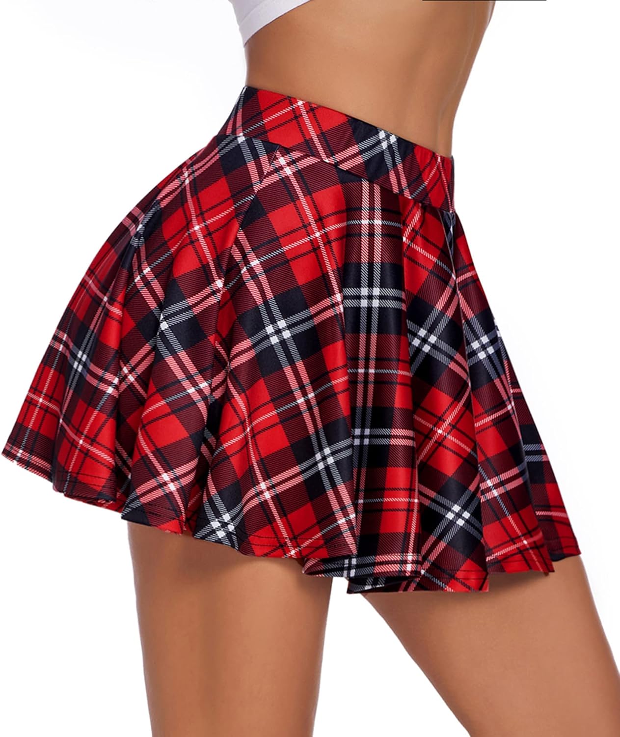 Avidlove Pleated Mini Skirt, High-Quality Plaid Skirts with High Waist, Stylish...