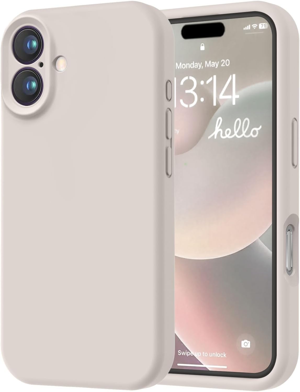 LOVE 3000 Designed for iPhone 16 Case, Premium Silicone with [Soft Anti-Scratch...