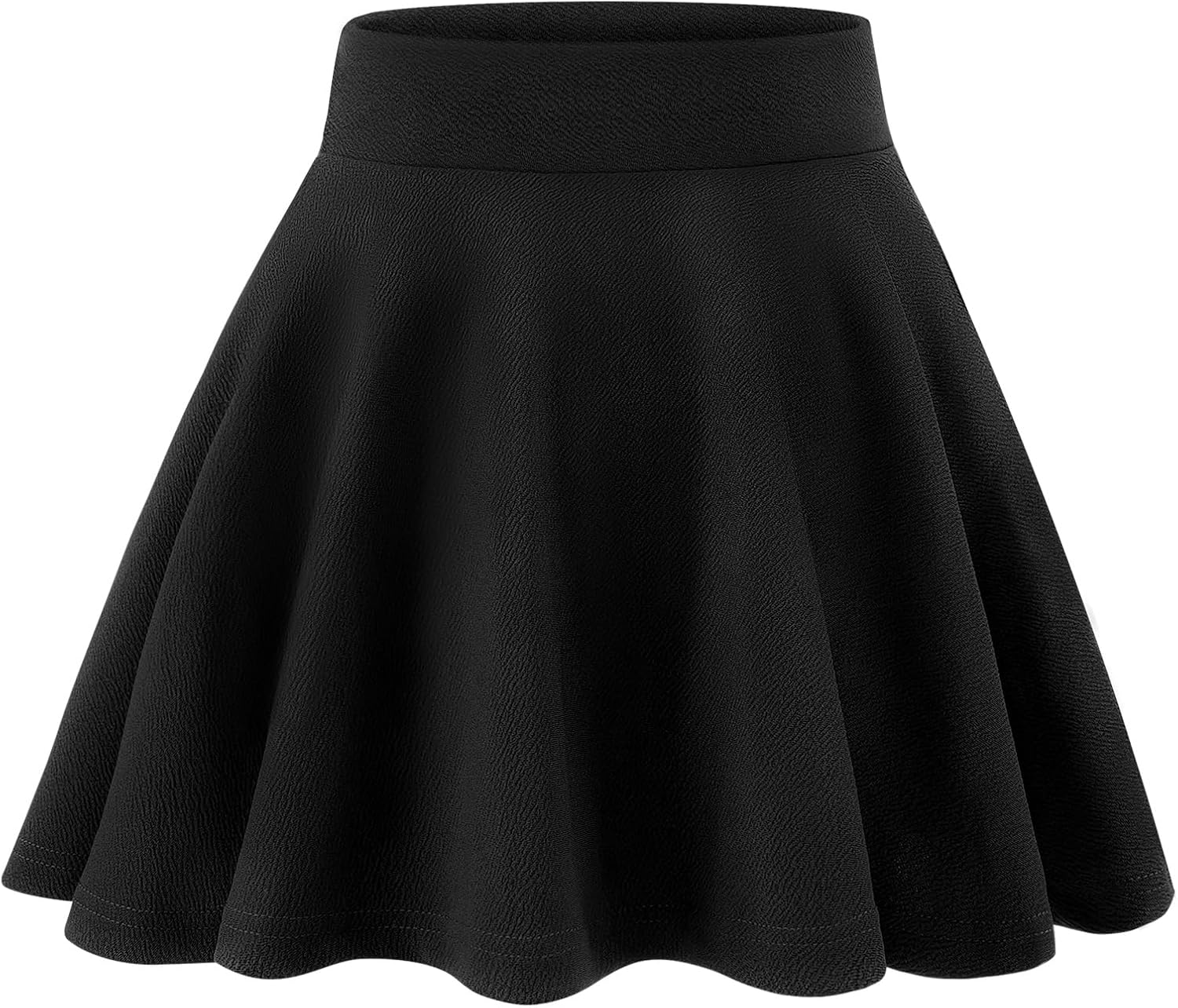 KEREDA Girls Casual Mini High Waist Stretchy Flared Pleated Skater Skirts 5-13 Y...
