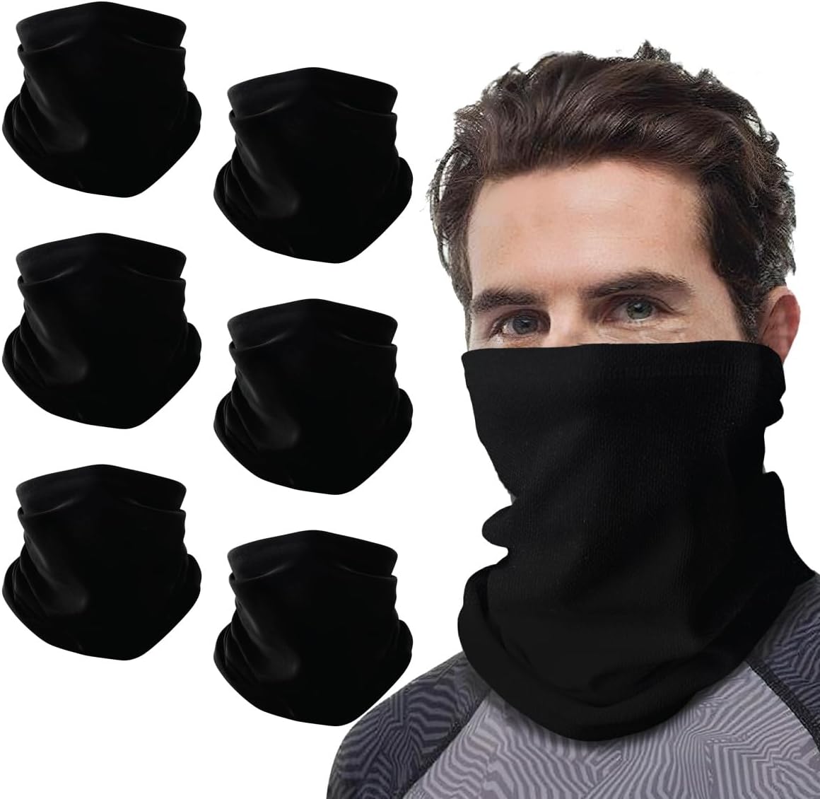 wonderCat LONDON 6 PCS Unisex Neck Warmer, Tube Se...