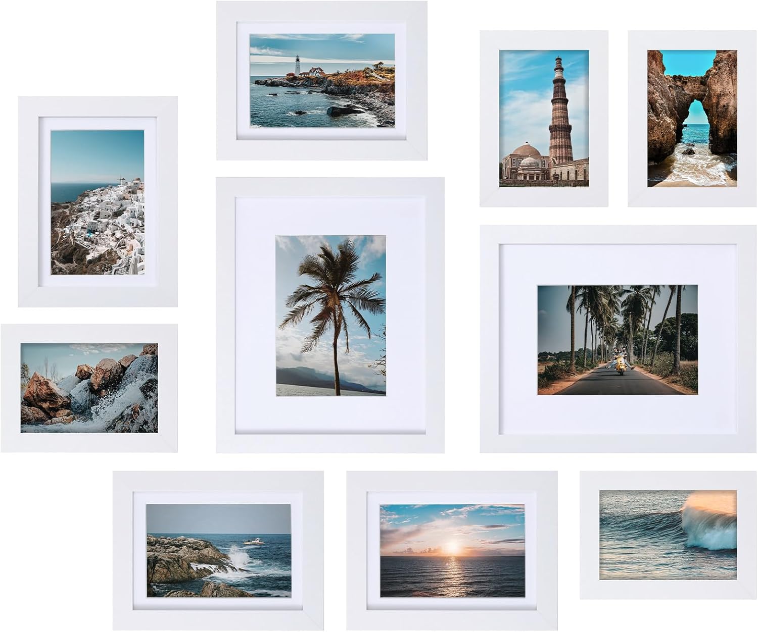 Vittanly 10 Pack Picture Frames, Special Picture Frames Collage Wall Decor, Inno...