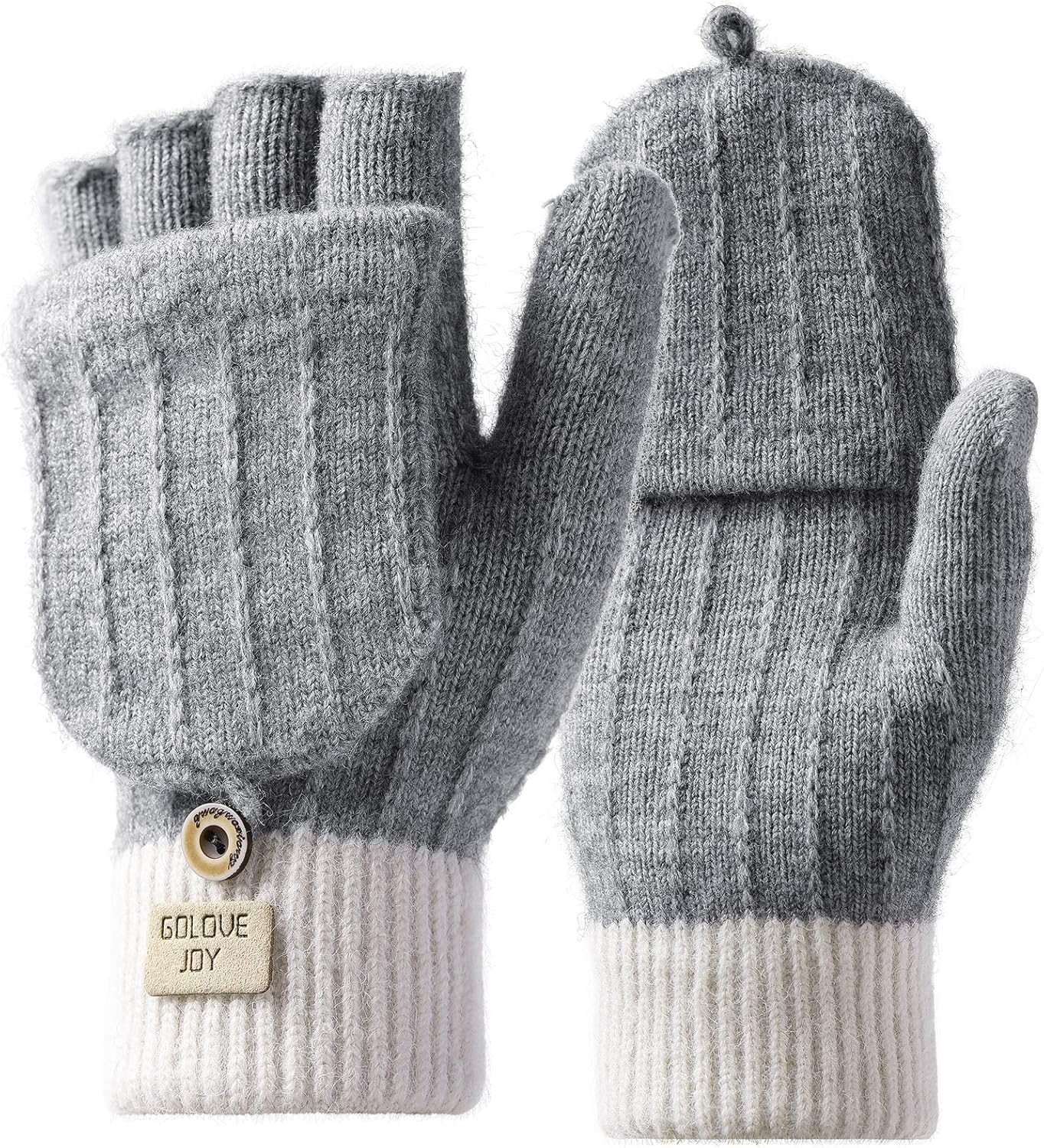 Homealexa Fingerless Gloves for Womens Warm Gloves, Ladies Thermal Fingerless Gl...