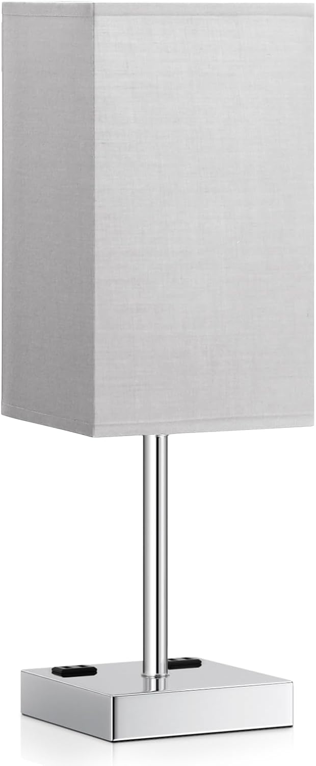Touch Bedside Table Lamp For Nightstand - 3-Way Dimmable Night Lamp with USB A +...