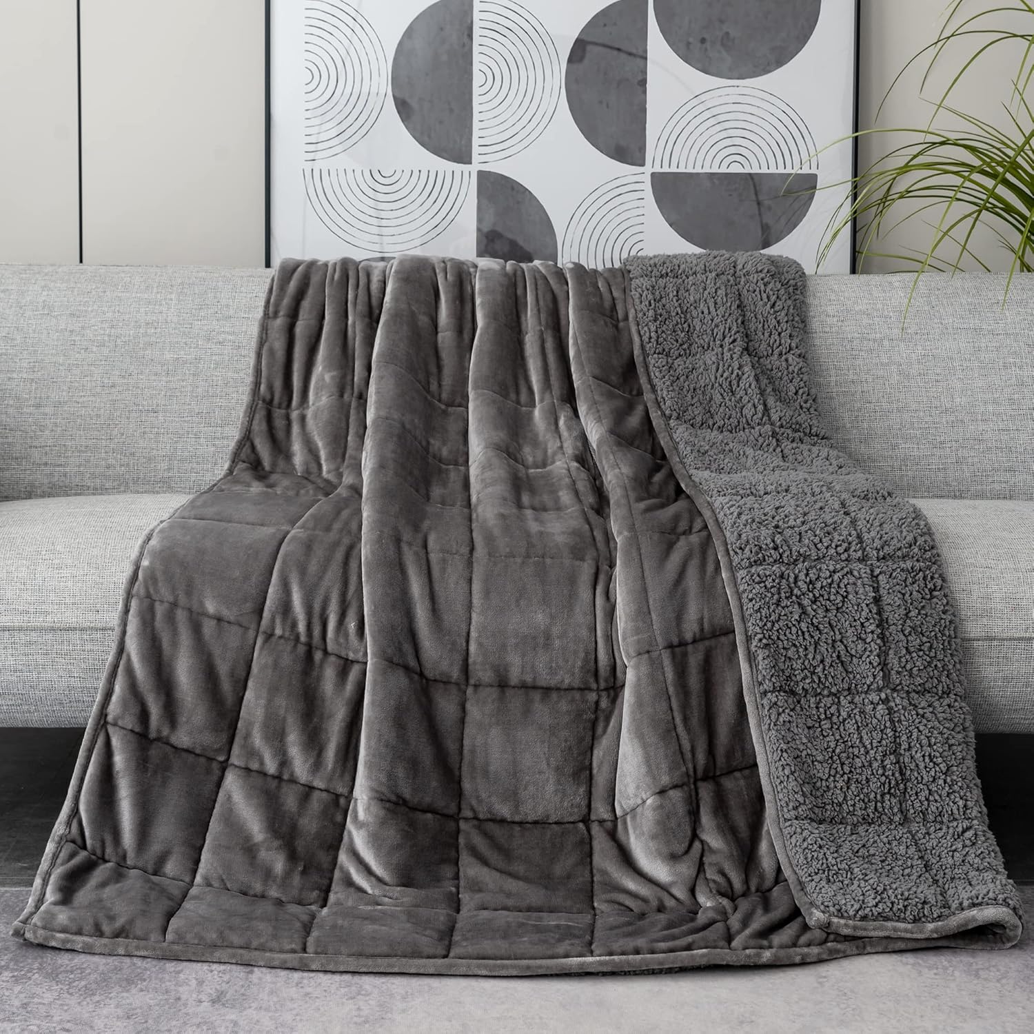 Kaisa Weighted Blanket for Adults, Special 15 Pounds Queen Size Weighted Blanket...