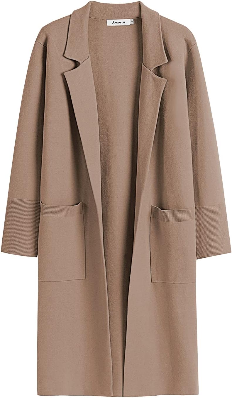 ANRABESS Women Cardigan, Special Sweater Jackets, Innovative Open Front Knit Bla...