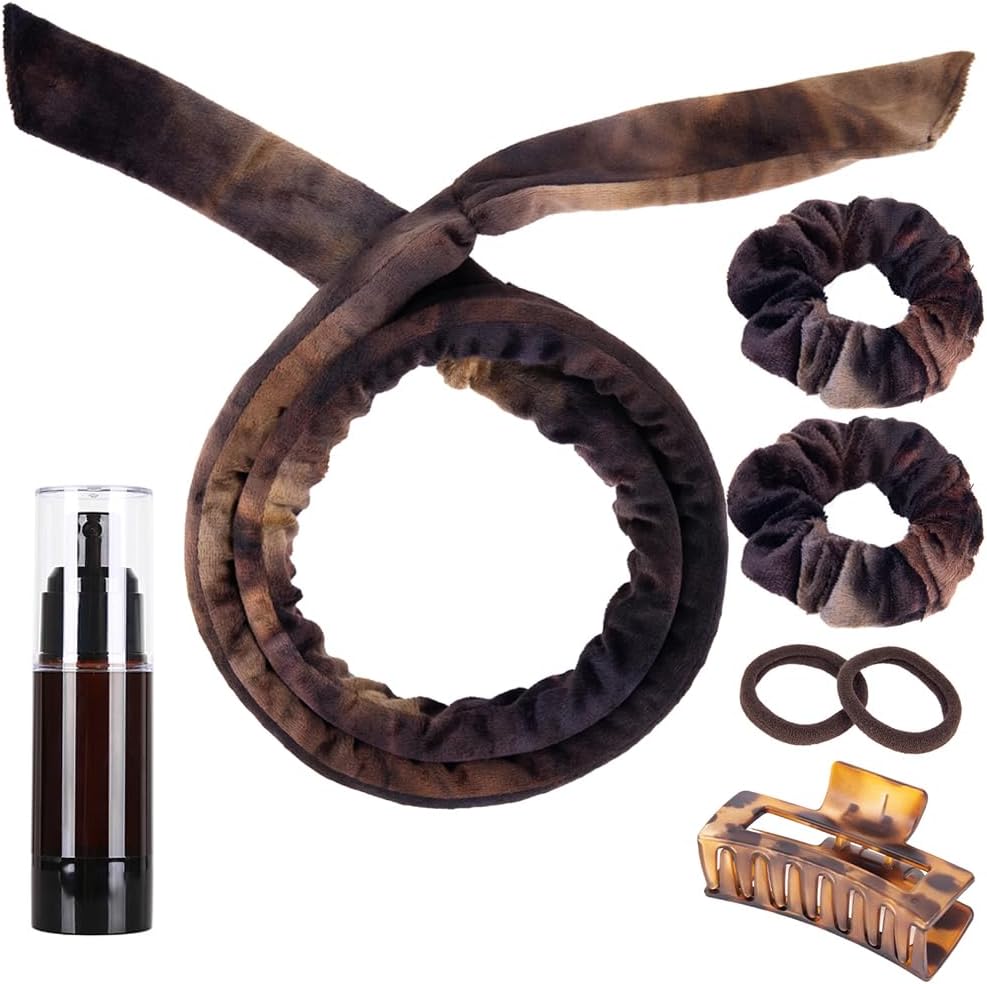 Heatless Curlers Headband, Velour Heatless Curls, Soft and Comfortable Heatless...