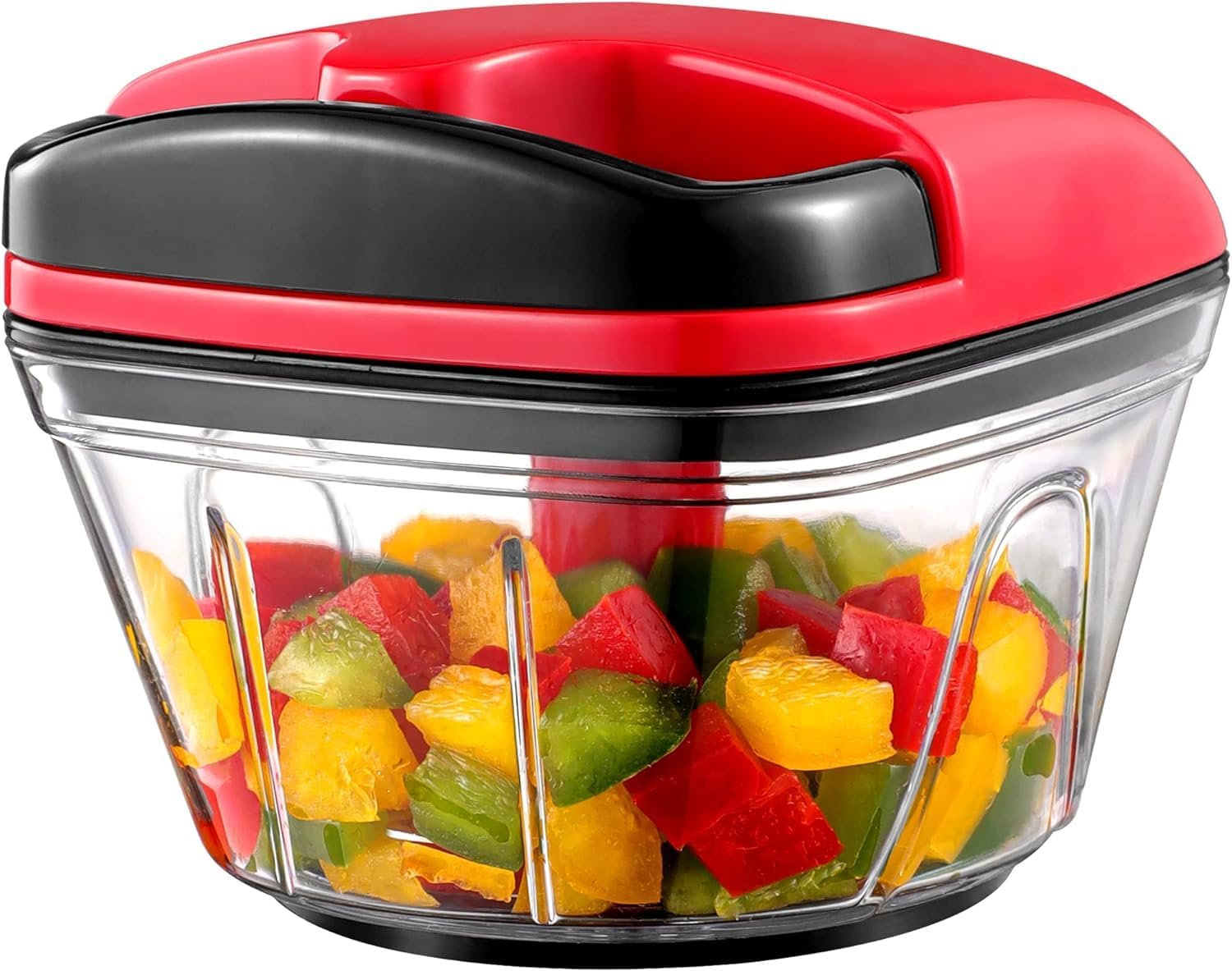 Geedel Manual Food Chopper, Hand Pull String Vegetable Chopper Onion Chopper Dic...