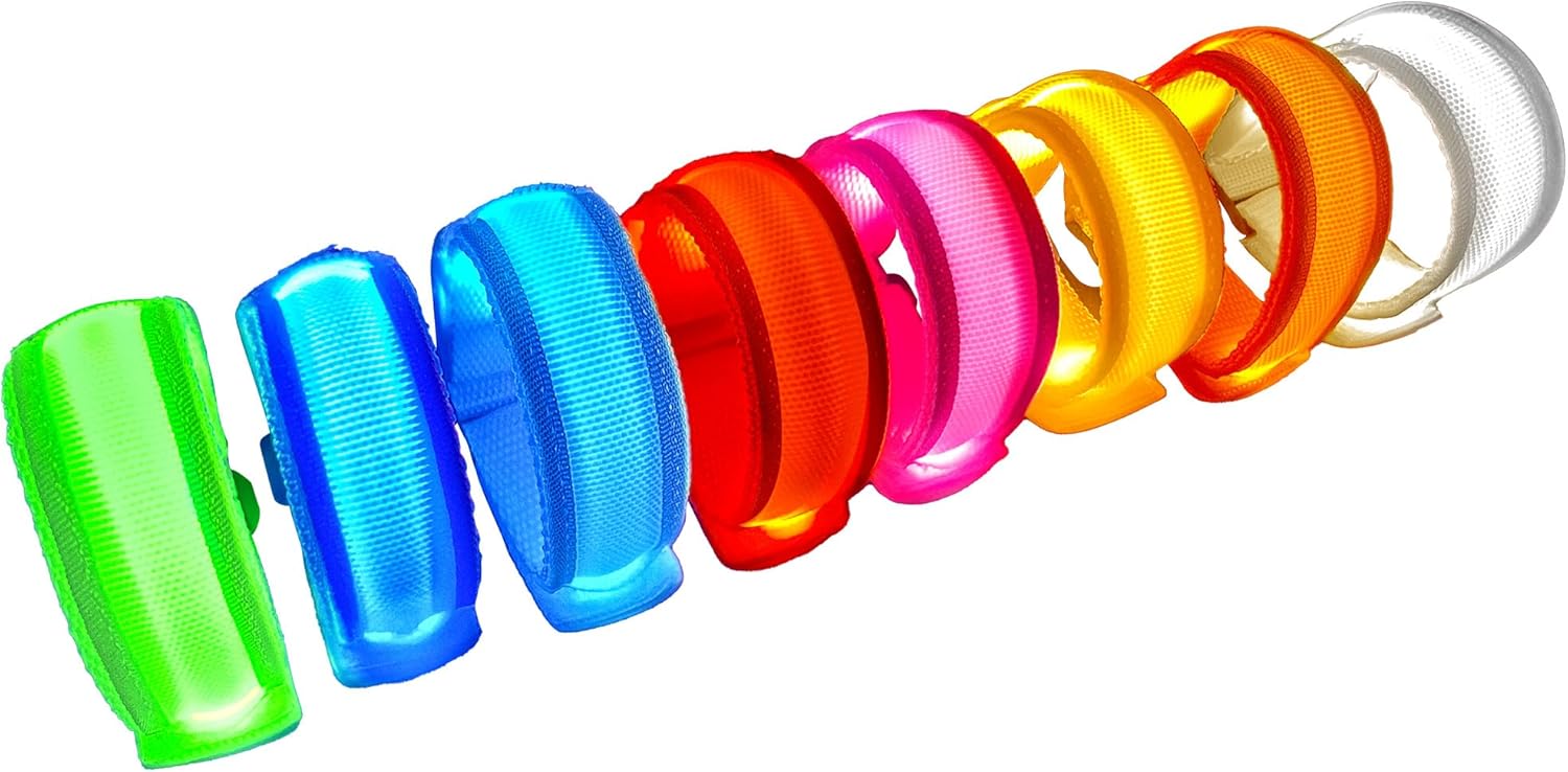 8 PCS LED Glow Bracelets, Halloween Light Up Brace...