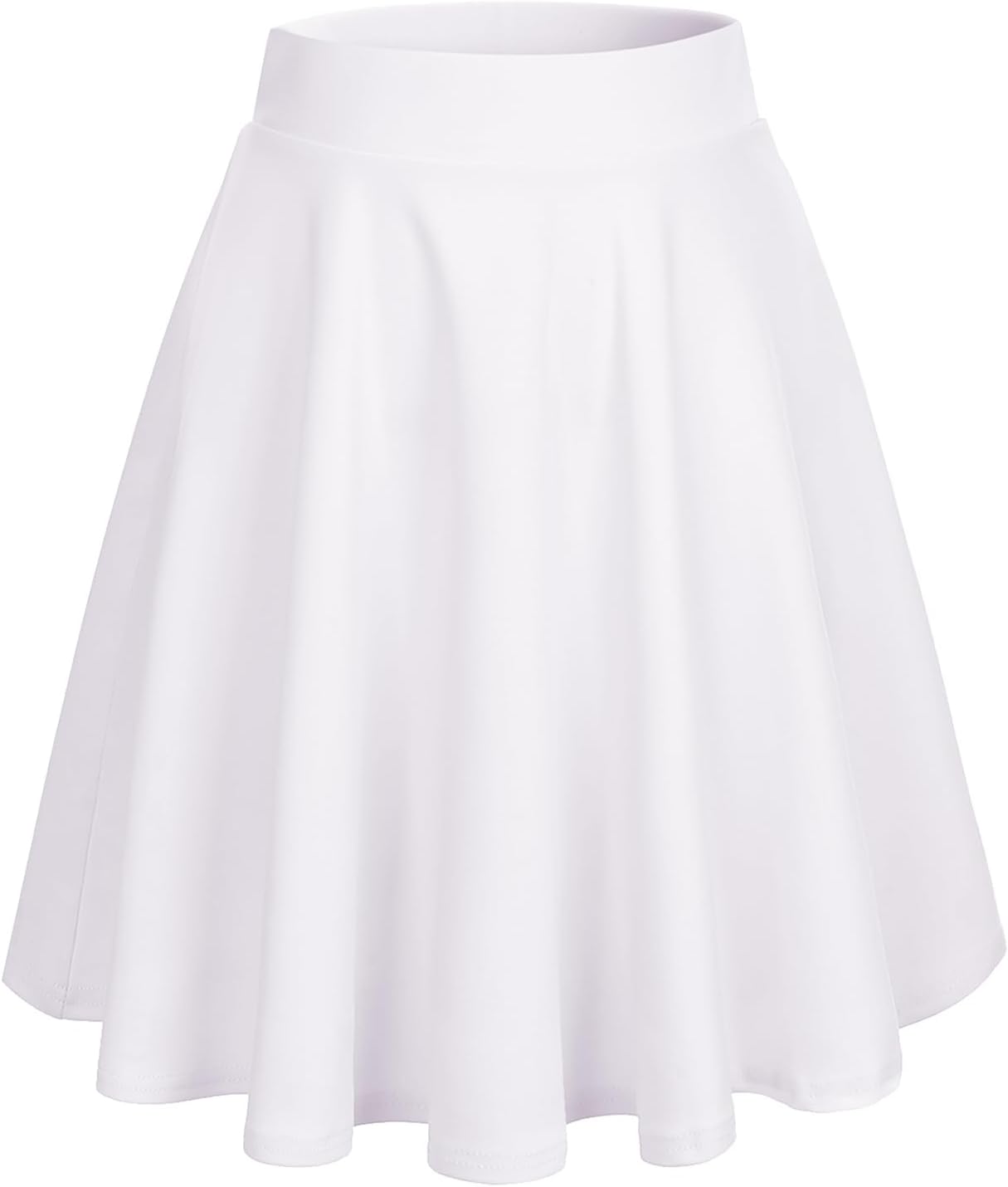 HomRain Women Basic Midi Skirt A-Line Skater Skirt Stretchy Flowy Skirt High Wai...