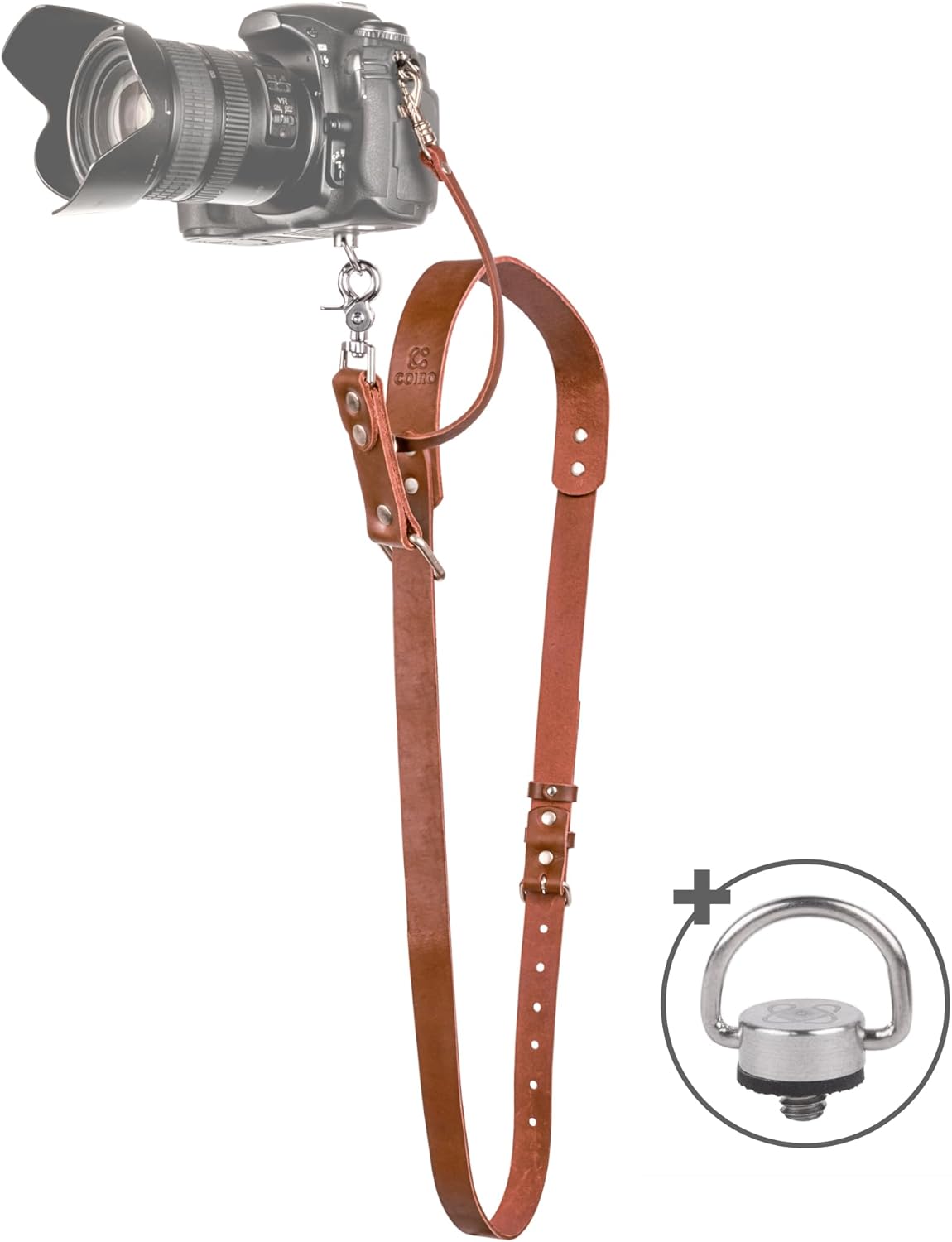 Leather Camera Strap for One Camera, Special Professional Single Leather Camera...