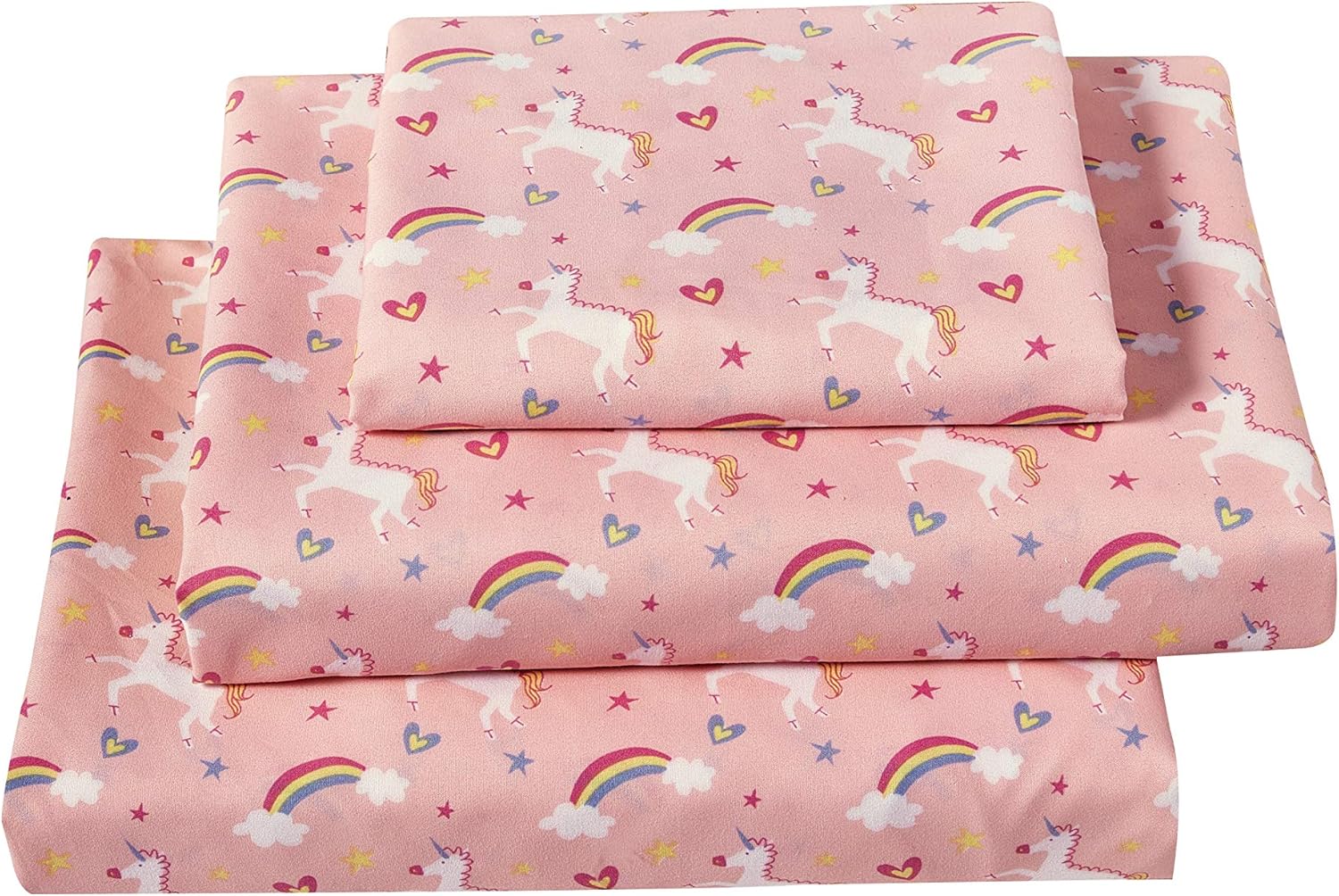 Softan Bed Sheet Set for Kids Girls, Twin Size Kids Sheets with Special Microfib...