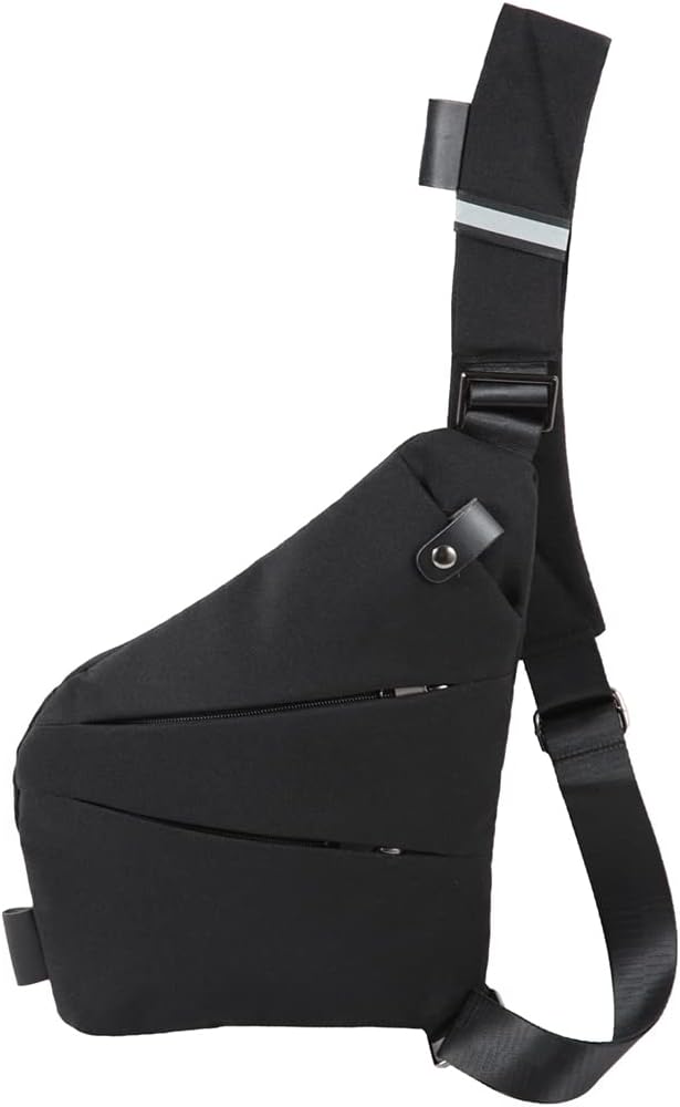 Ovecat Unisex Anti Theft Sash Sling Crossbody Bag Black