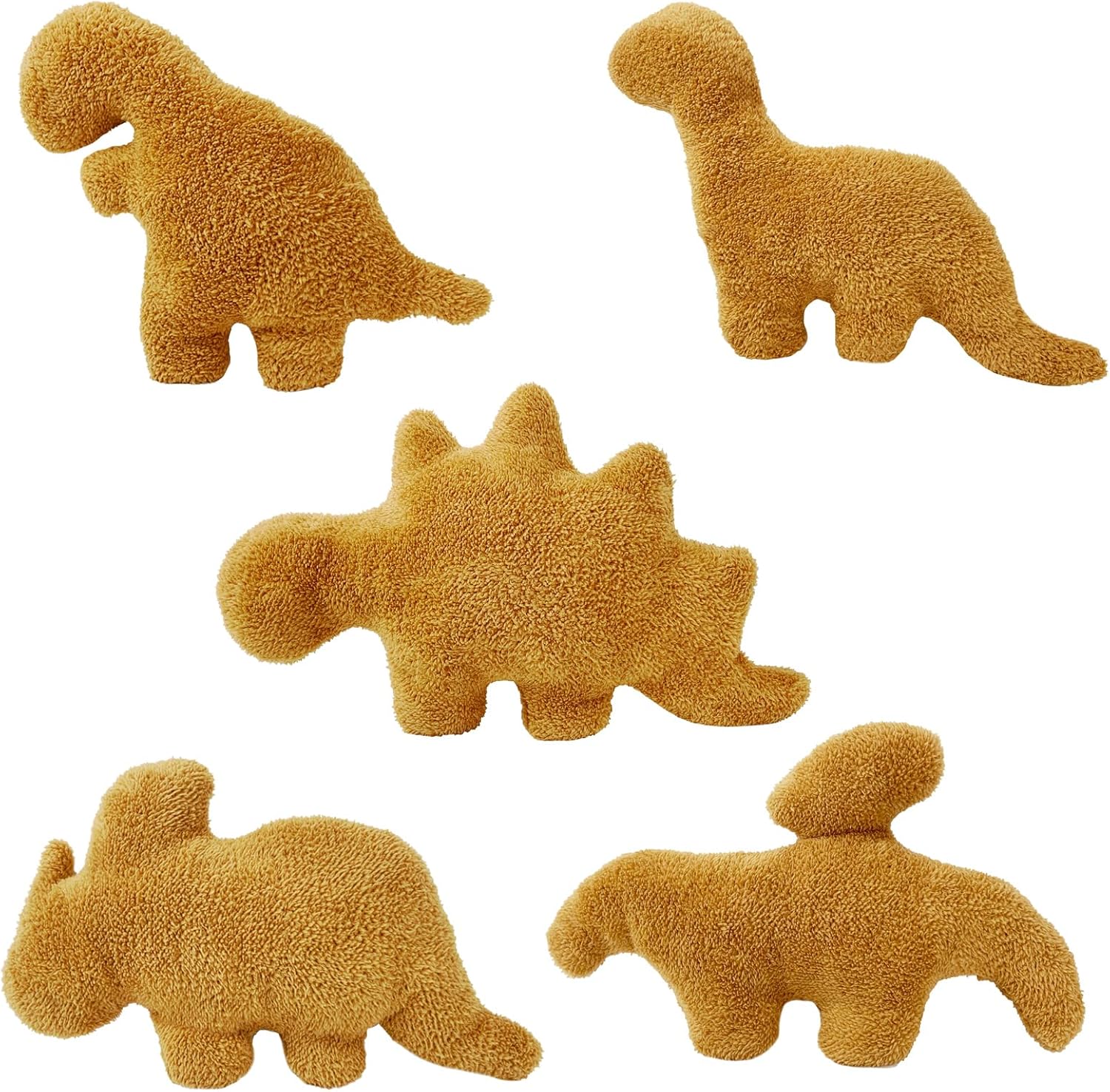 Dino Nugget Pillow Plush, Special Funny Gifts with Soft Dinosaur Chicken Nuggets...