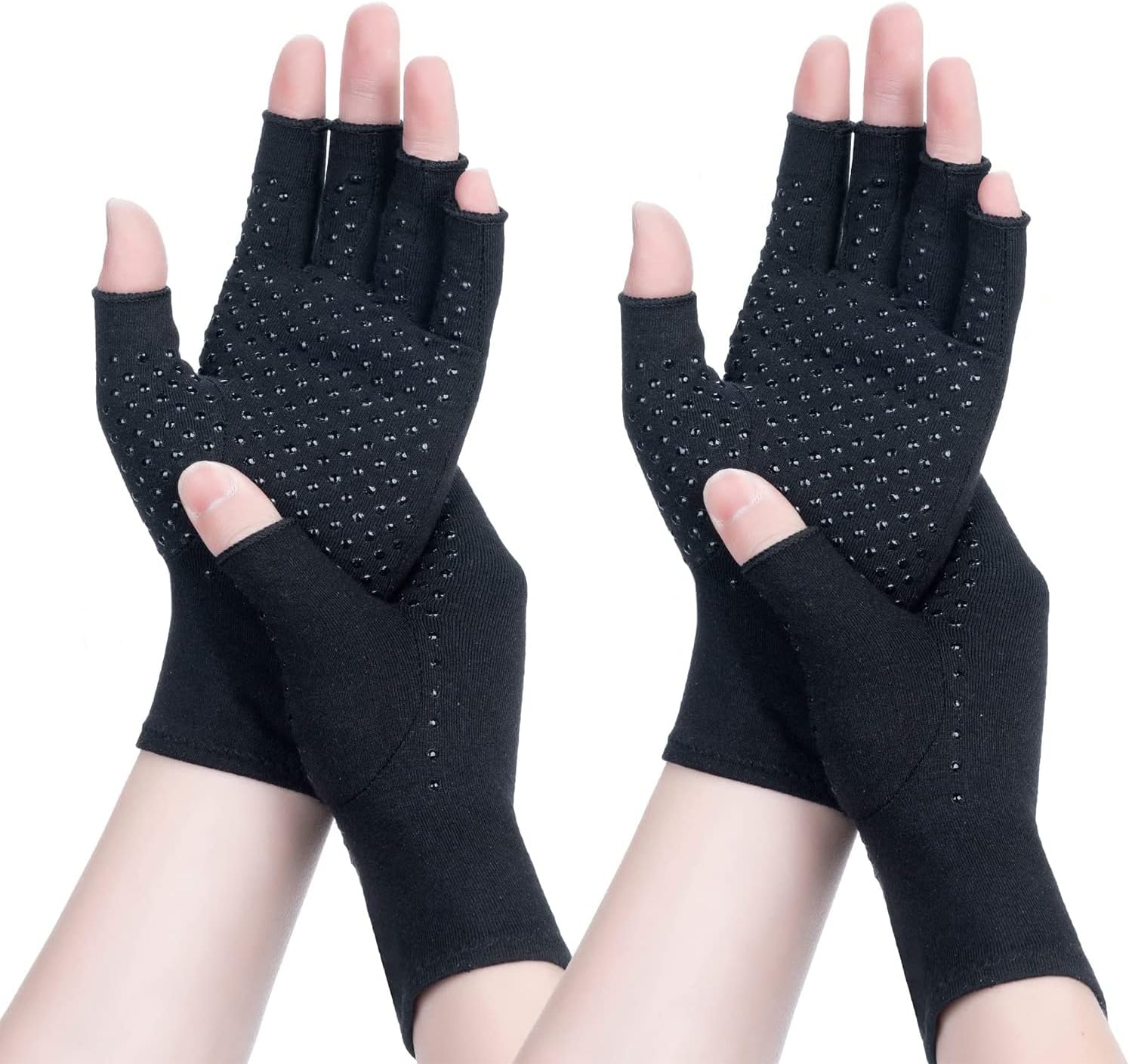 SUPERFA 2 Pairs Compression Arthritis Gloves for Women and Men, Arthritis Pain R...