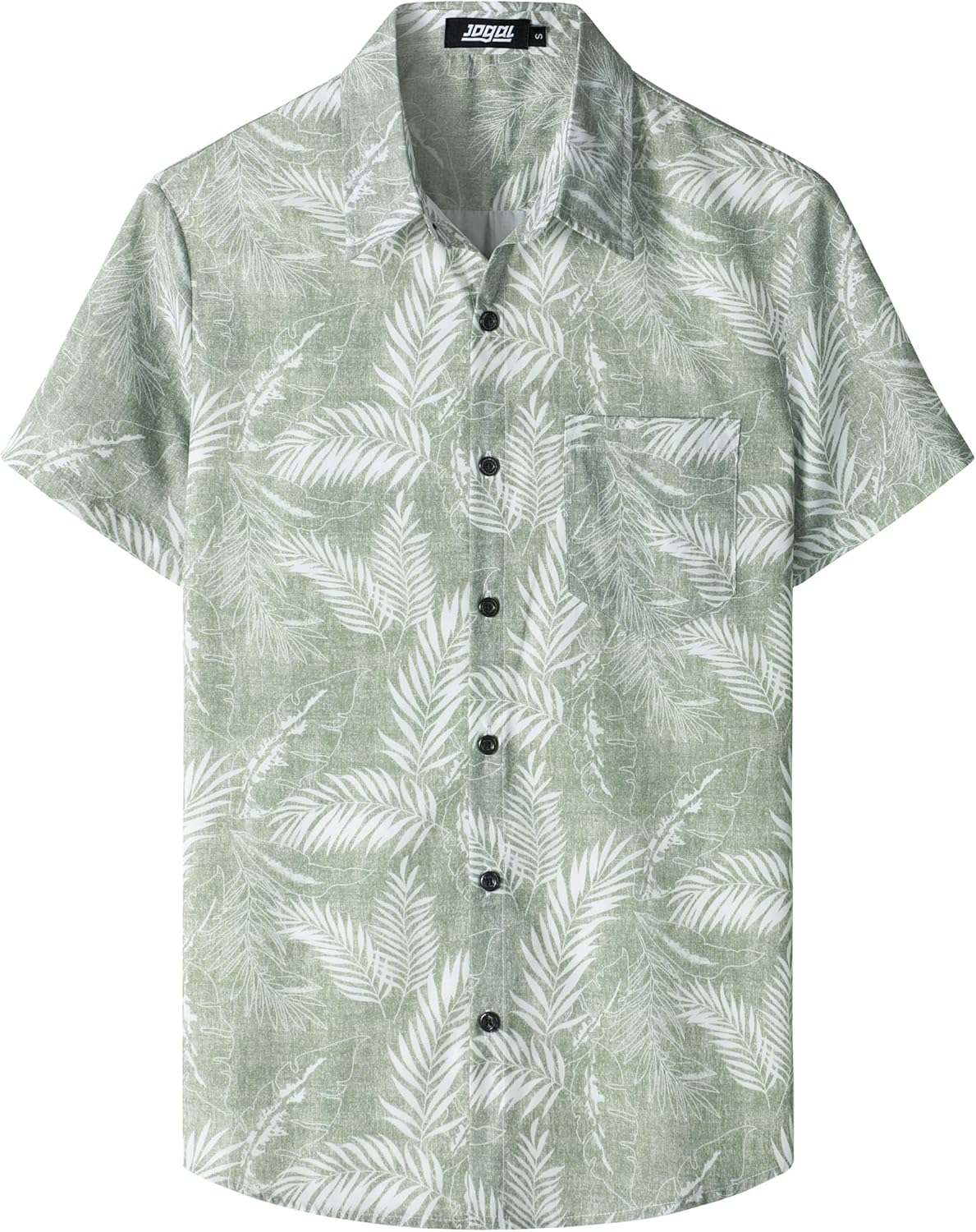 JOGAL Men's Shirt, Special Floral Hawaiian Shirt With Front Pocket, Unique Casua...