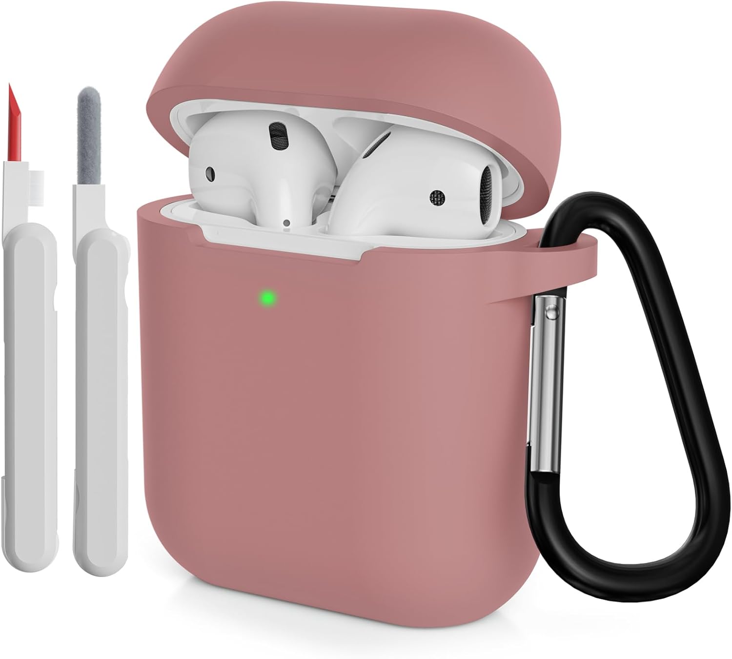 KOKOKA Case Cover Compatible with Airpods 2 with Cleaner kit, Premium Soft Silic...