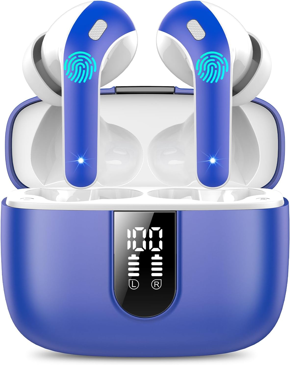 Ear Buds Wireless Earbuds, 50Hrs Playtime Bluetooth Earphones, Bluetooth Headpho...