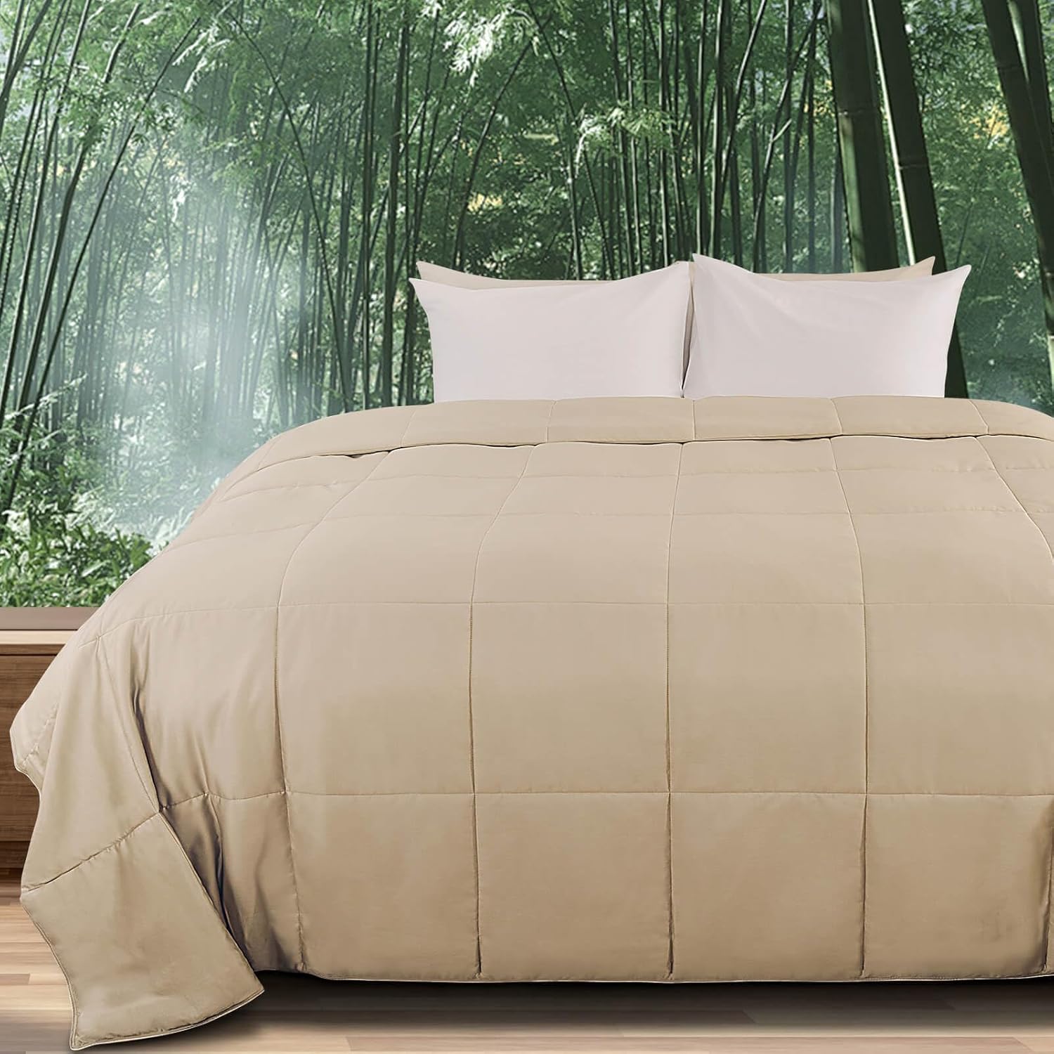 NEXHOME PRO Viscose from Bamboo Comforter King Cooling Lightweight Duvet Insert,...